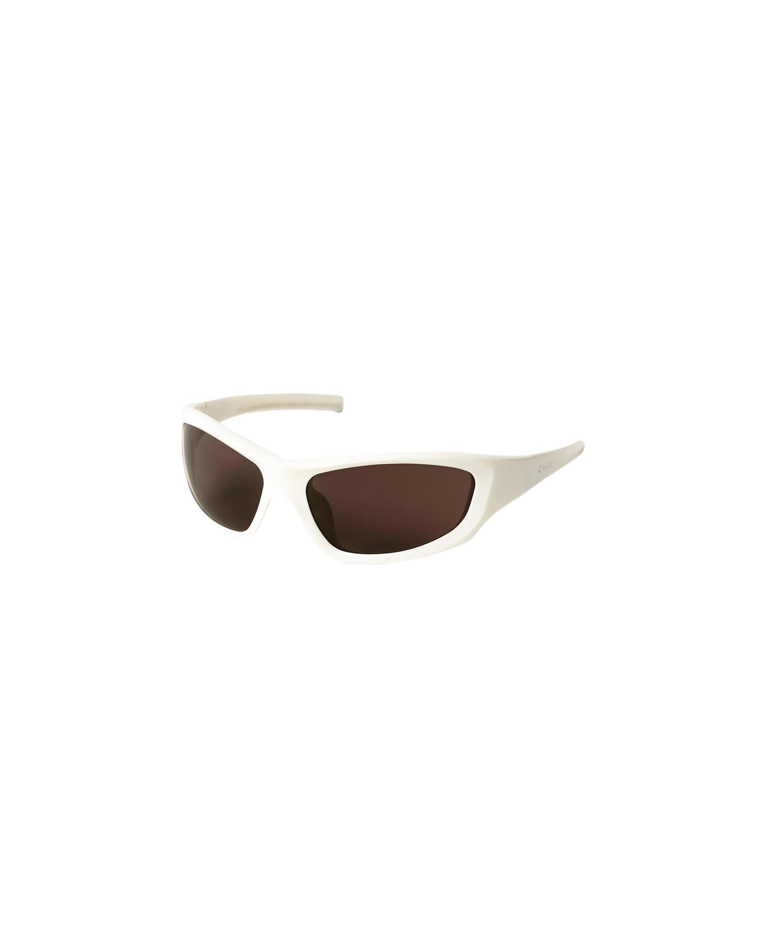 Chimi Eyewear Flash White Solbriller Hvit - modostore.no