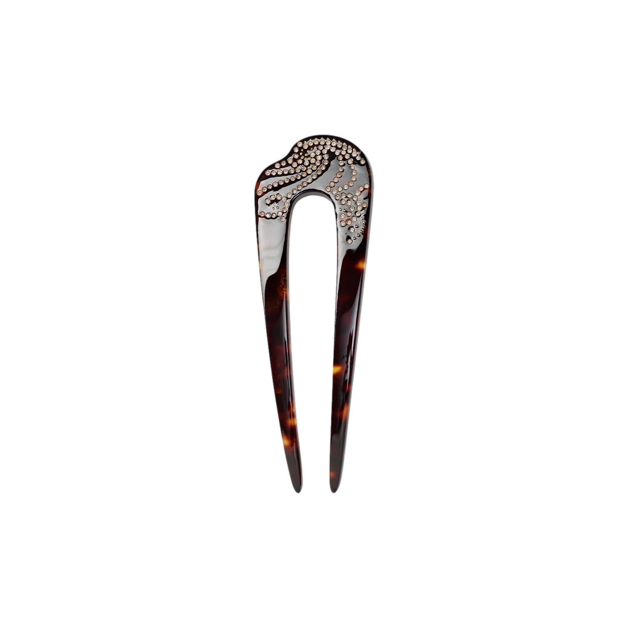 Maanesten Madi French Hairpin Dark Tortoise Hårspenne Mørkebrun