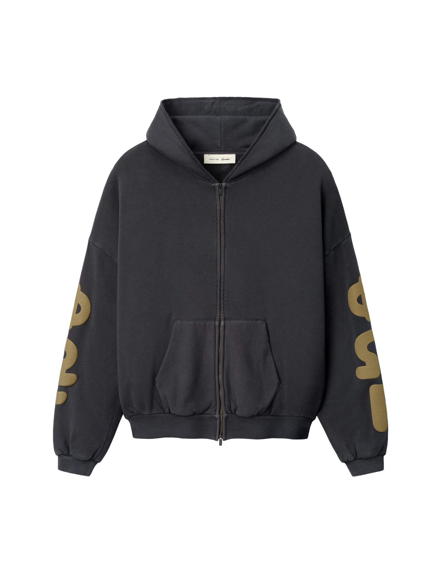 Fear of God Essentials 90'S Zip-Up Hoodie Hettegenser Mørkegrå