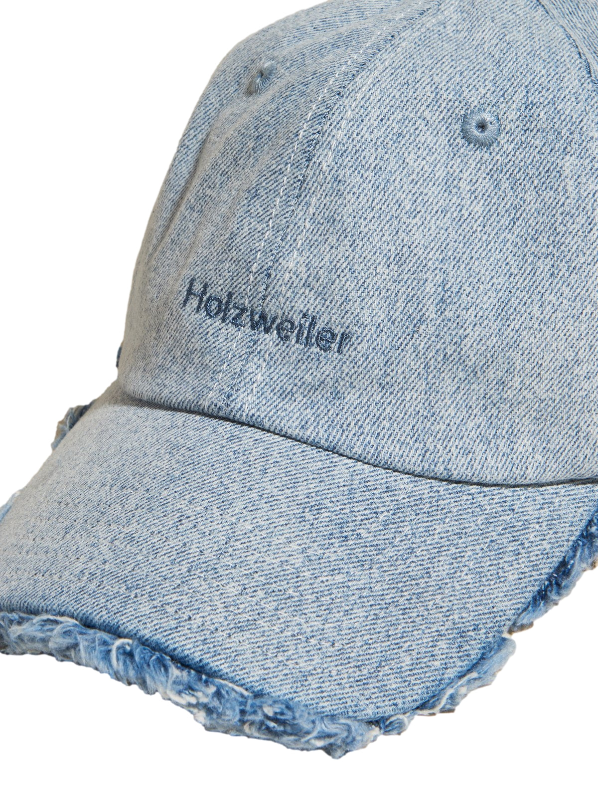 Holzweiler Sonnet Frayed Denim Cap Caps Denim - modostore.no