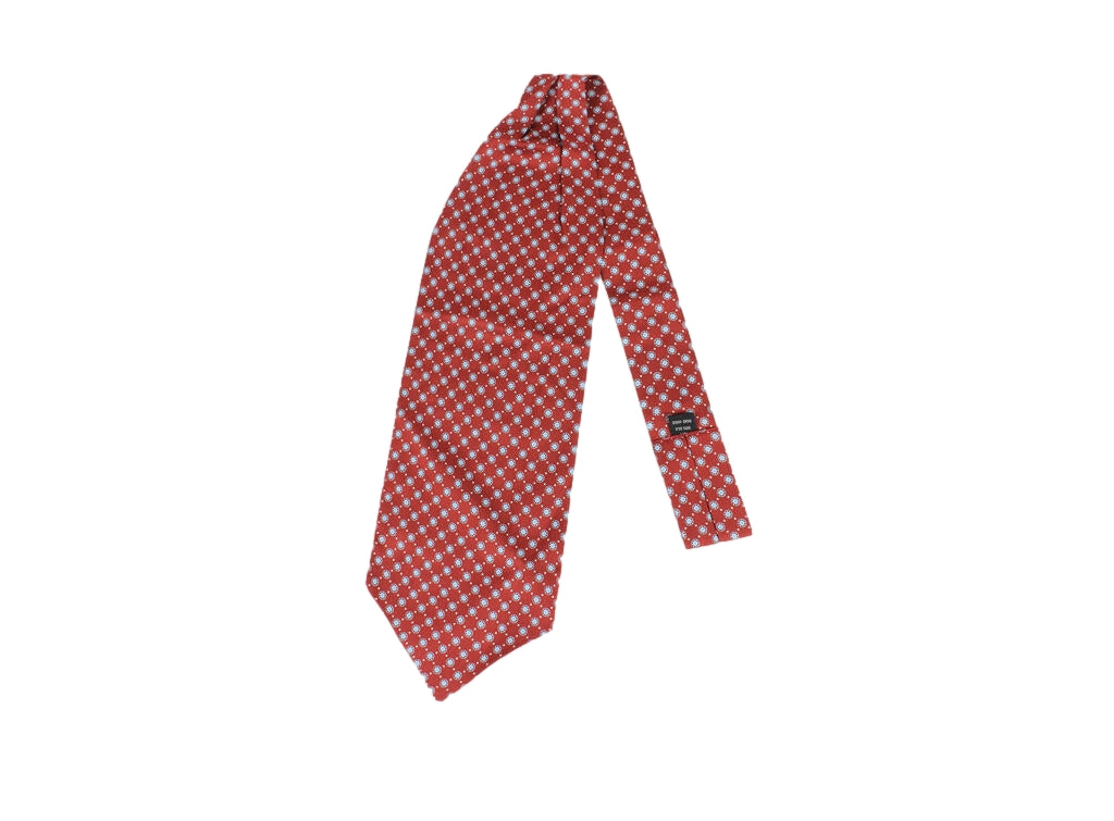 Manzini Montecristo Silk Ascot Halstørkle Bordeaux