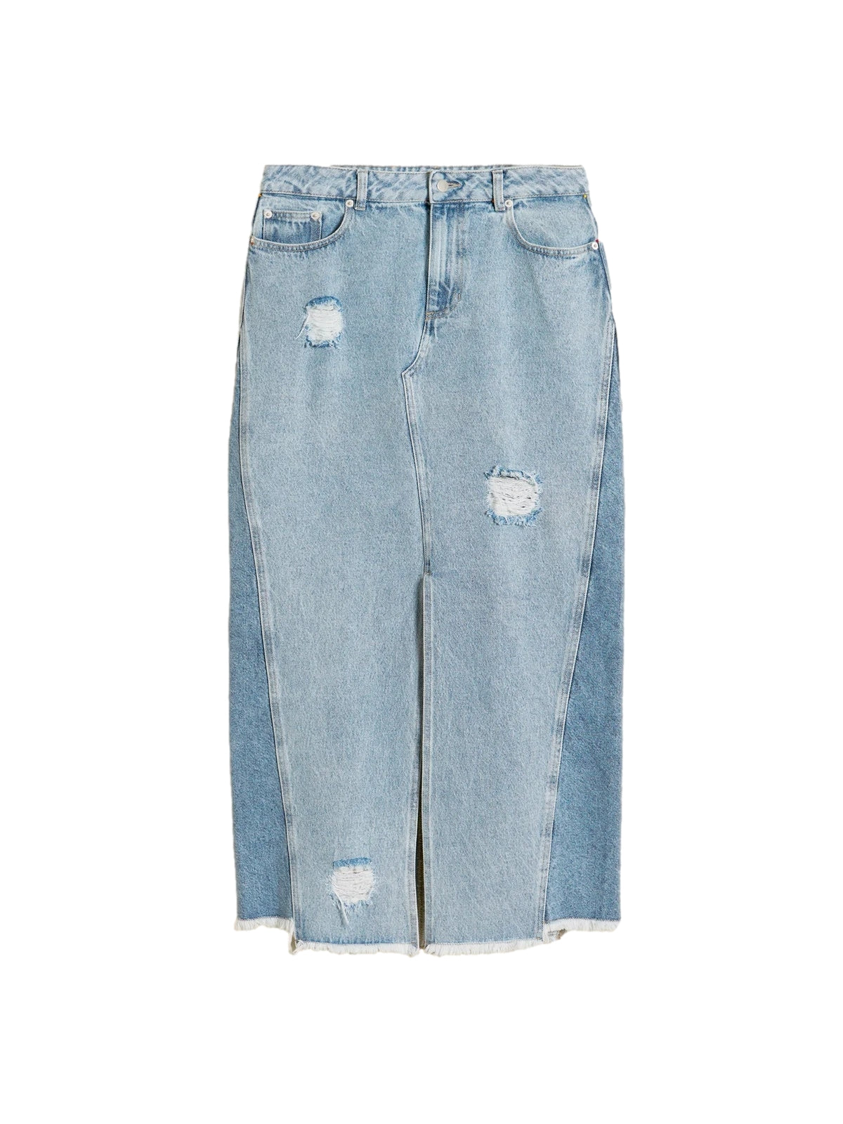 Holzweiler Louisa Long Denim Skirt Skjørt Denim - modostore.no