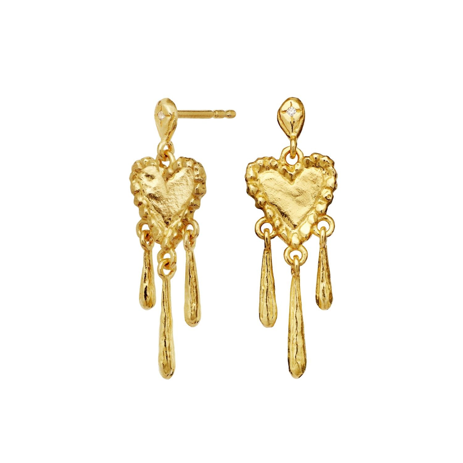 Maanesten Trista Earrings Øredobber Gull