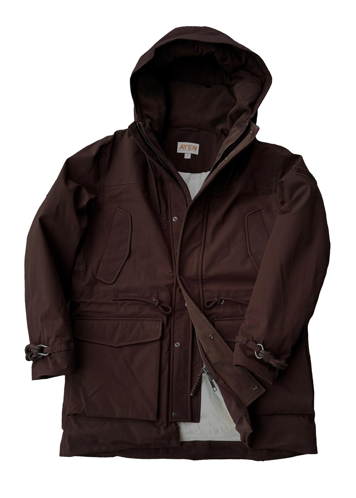 AYEN Insulated Parka Jakke Brun