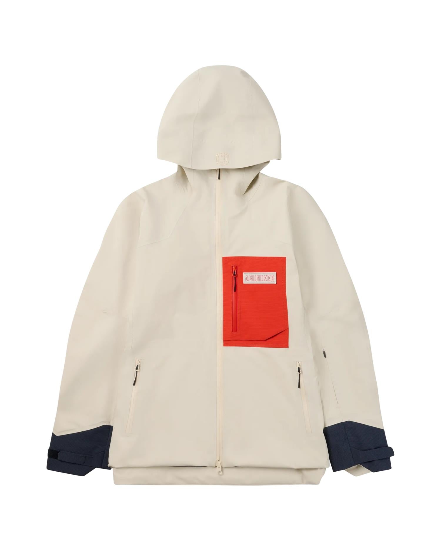 Amundsen Mountain Airy Shell Jacket Womens Jakke Off-White