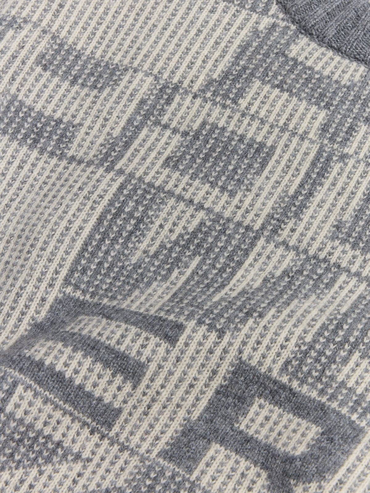 Holzweiler Lev Logo Crewneck Sweater Genser Hvit Og Grå