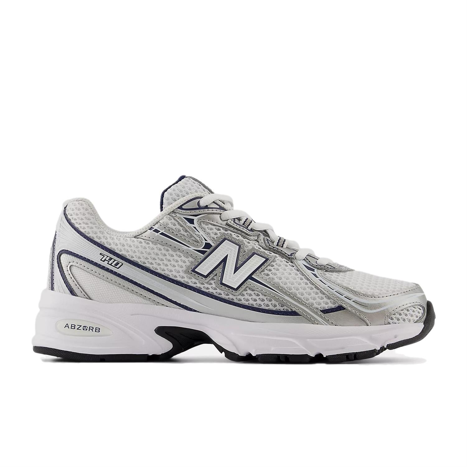 New Balance U 740 WN2 Sko Hvit Og Mørkeblå - modostore.no