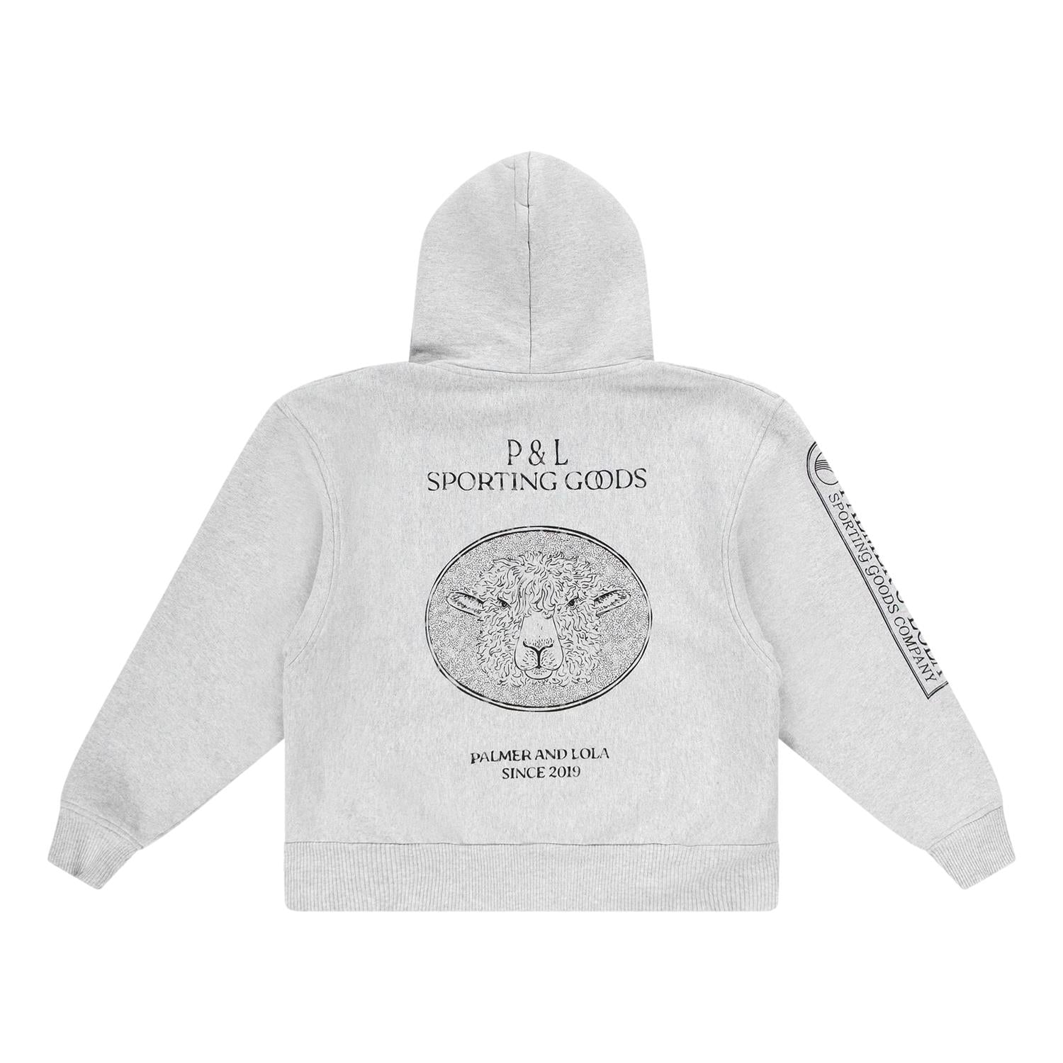 PAL Wolds Hoody Hettegenser Lys Grå Melert