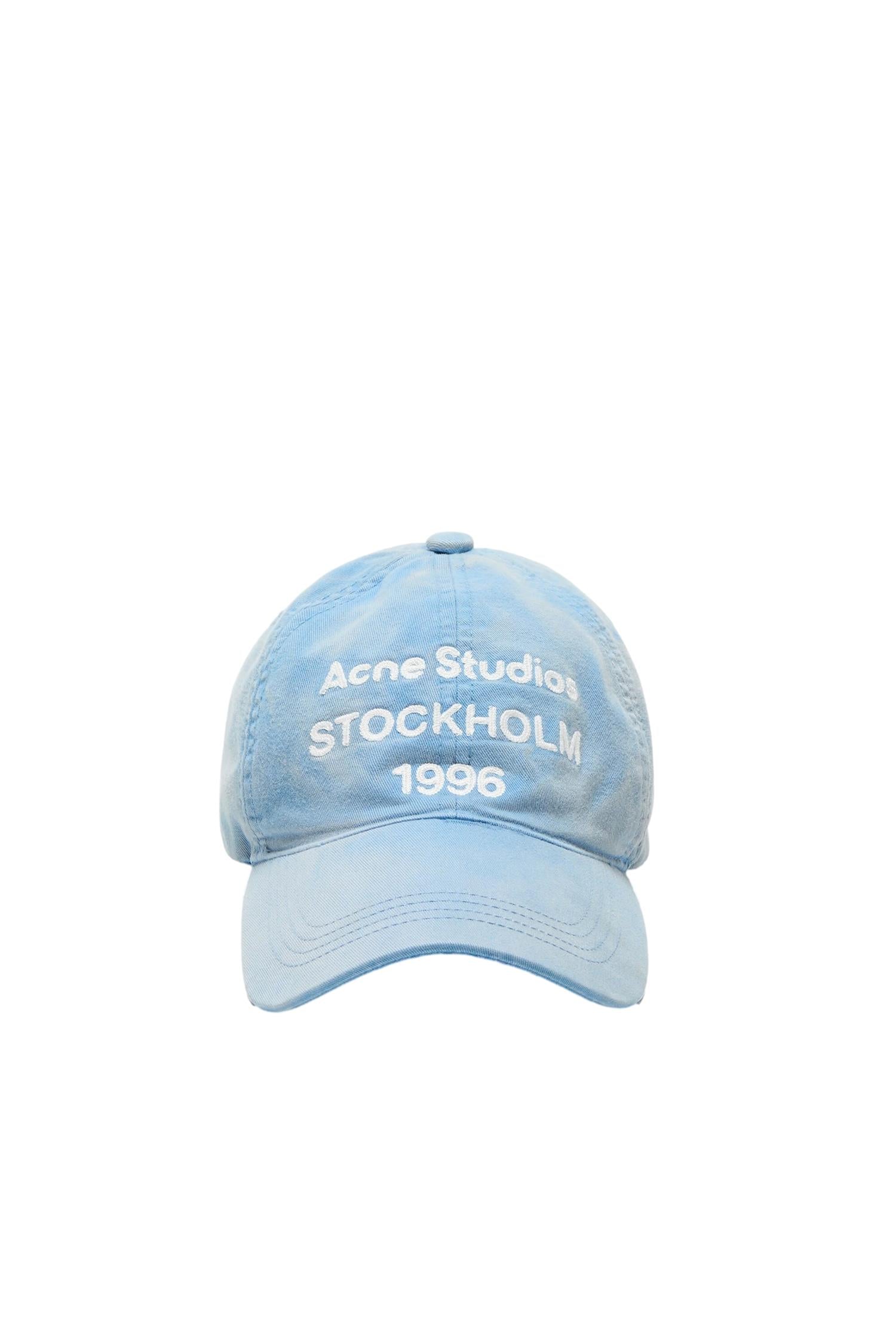 Acne Logo Cap Caps Lyseblå - modostore.no