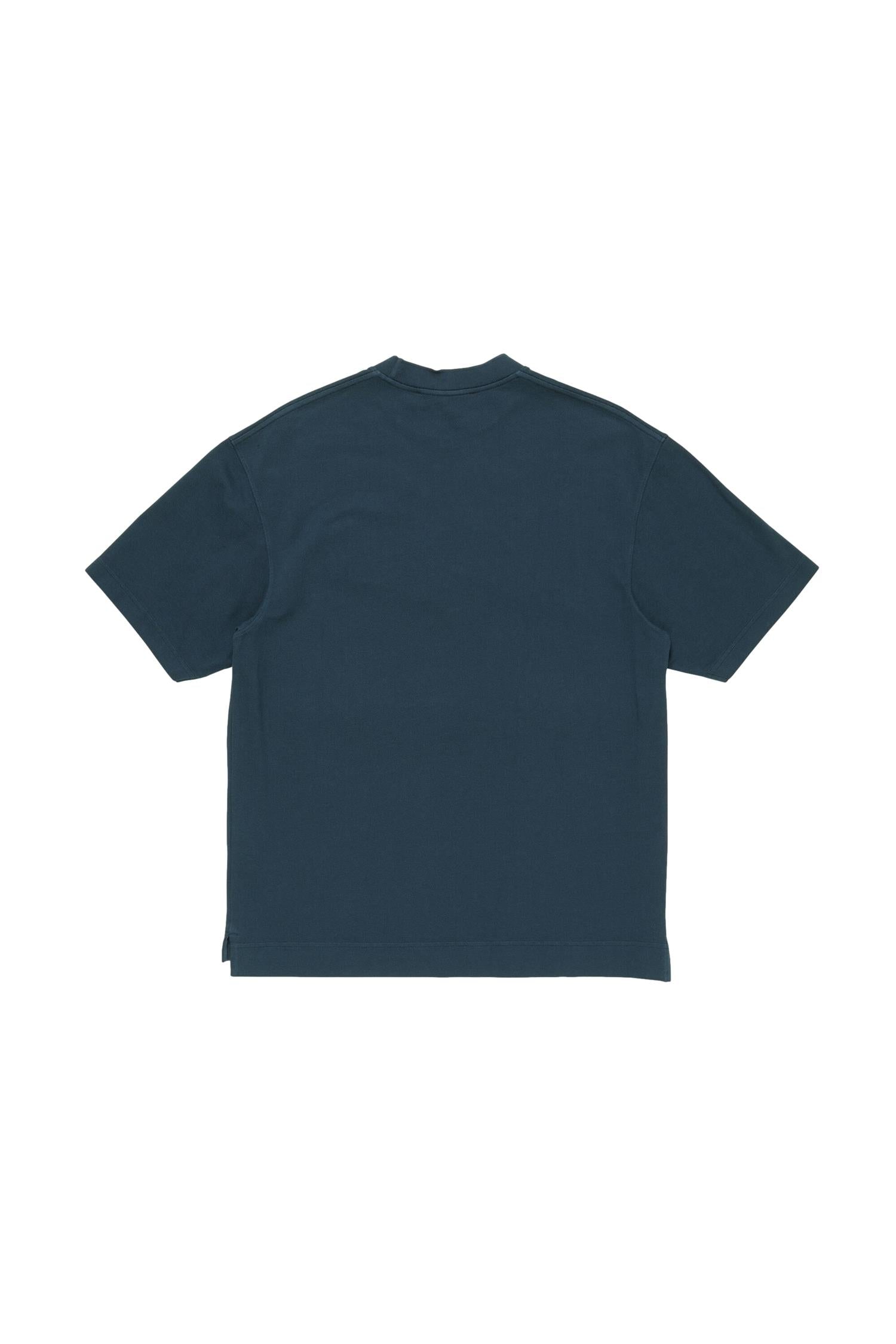 Acne Logo T-shirt - Relaxed Fit T-shirt Marine - modostore.no
