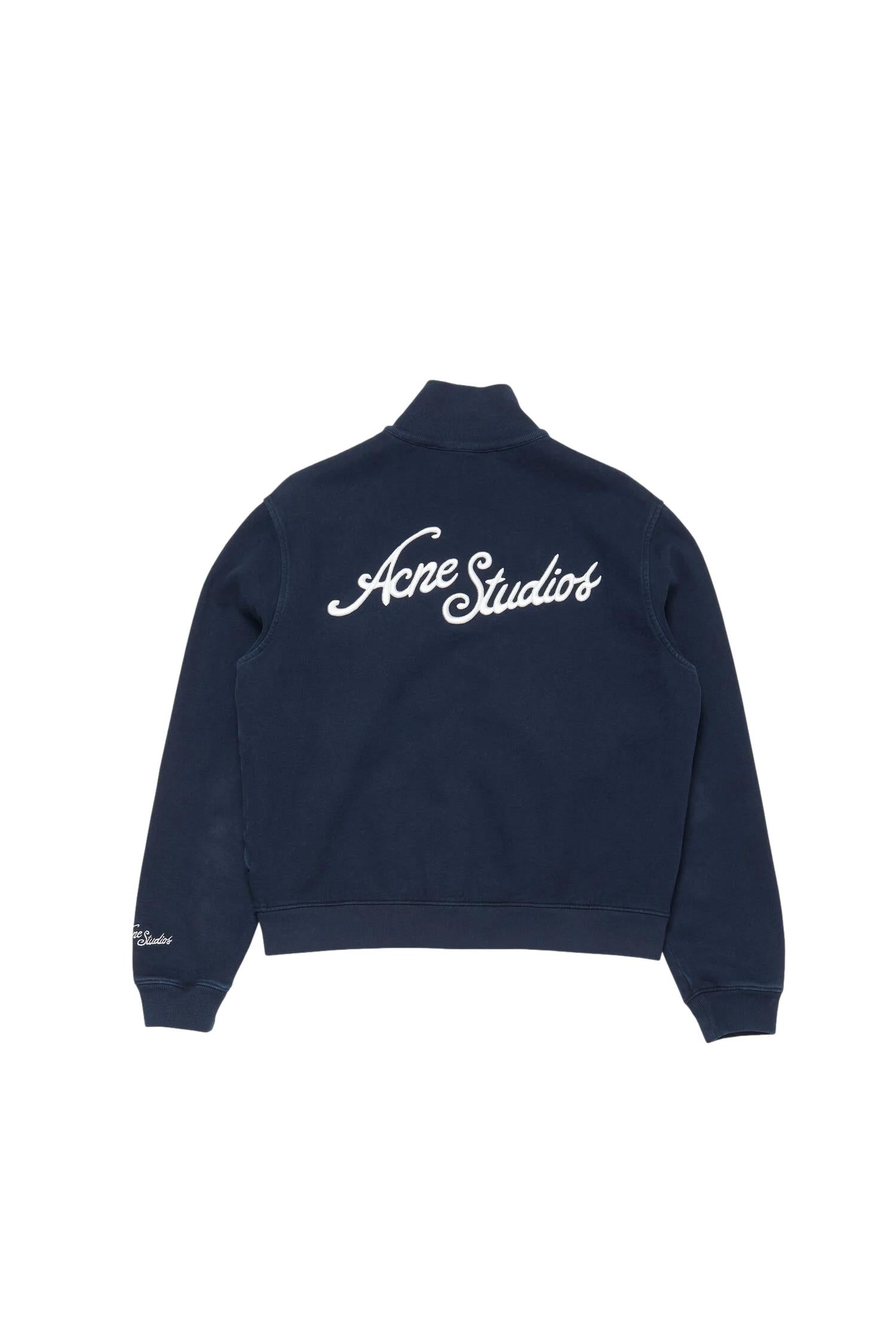 Acne Zip-up sweatshirt Jakke Mørkeblå - modostore.no