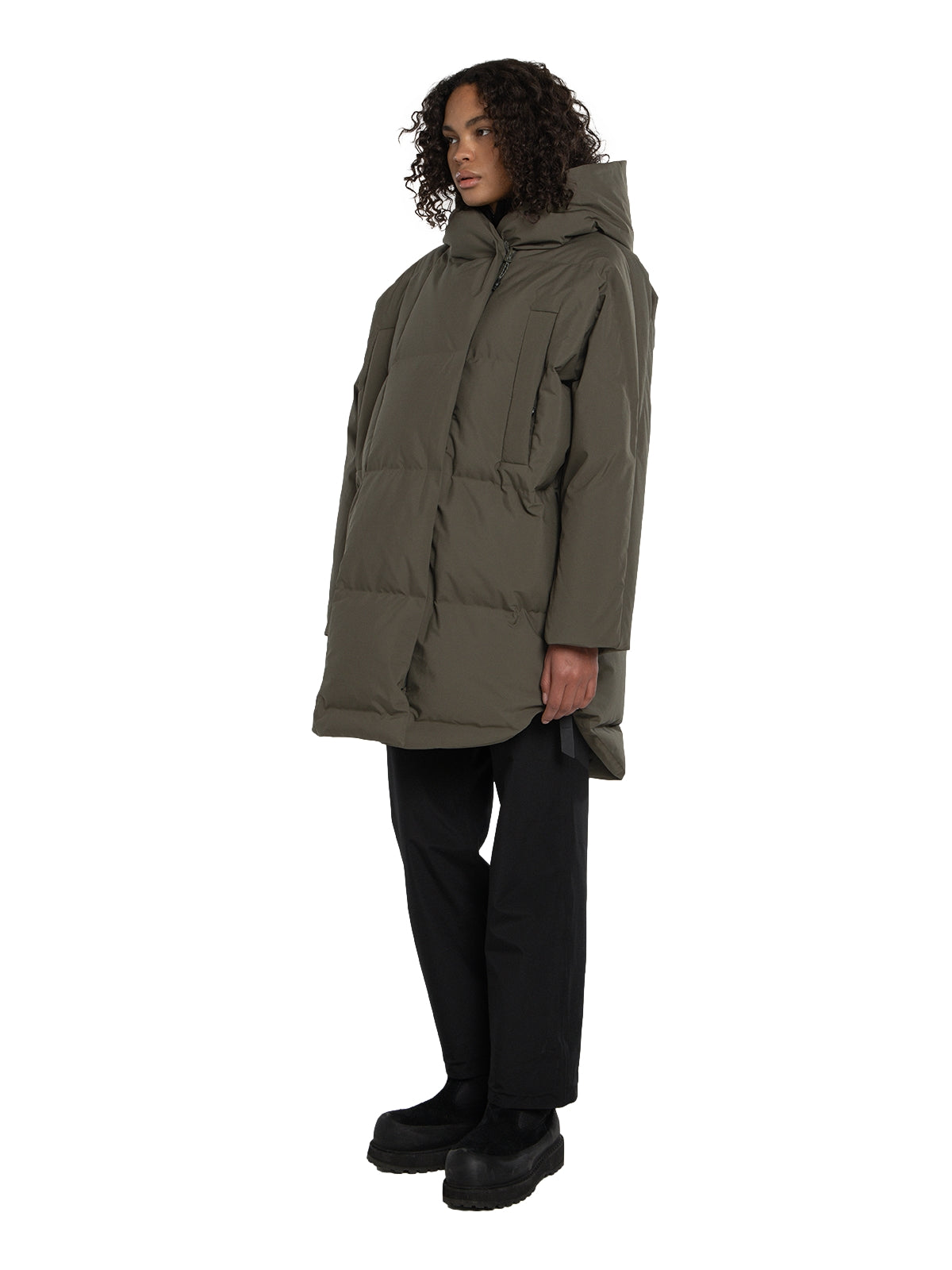 Blæst Spitsbergen Down Jacket Grape Leaf Jakke Oliven