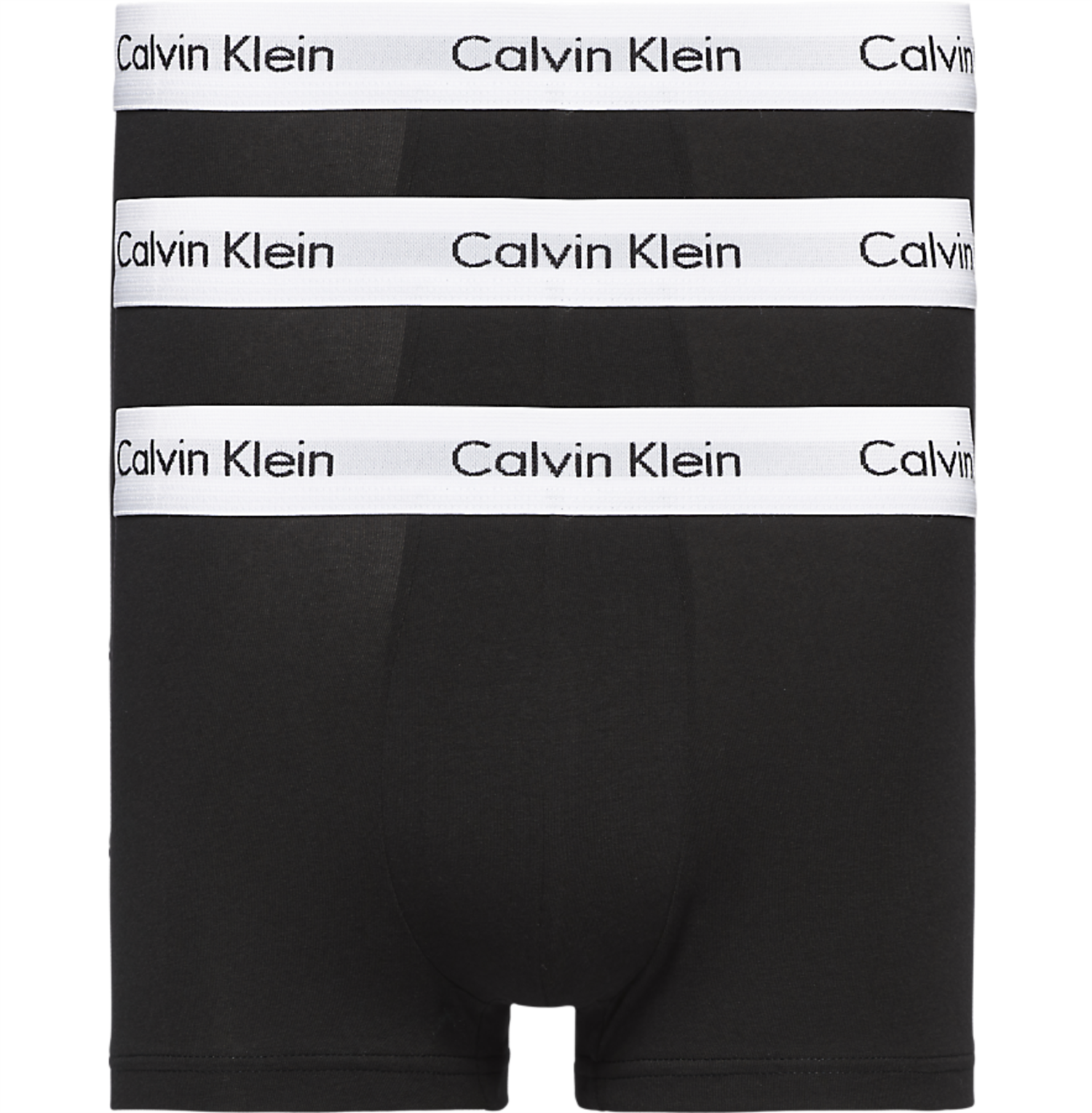 Calvin Klein Underwear 3PK Boxer Briefs Cotton Stretch Boxershorts Sort - modostore.no