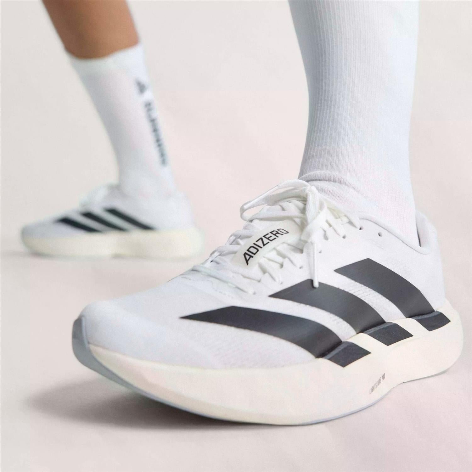 Adidas Adizero Evo SL W JH6208 Sko Hvit Og Sort - modostore.no