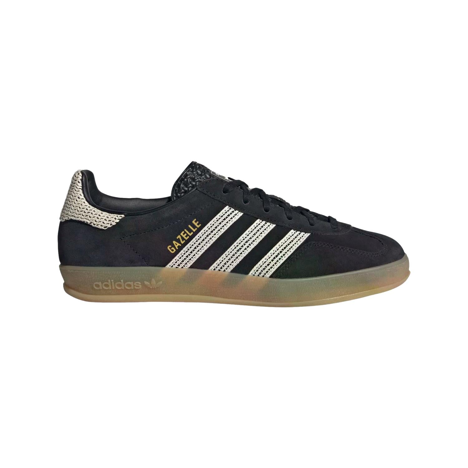 Adidas GAZELLE INDOOR W JI2755 Sko Sort Og Beige - modostore.no