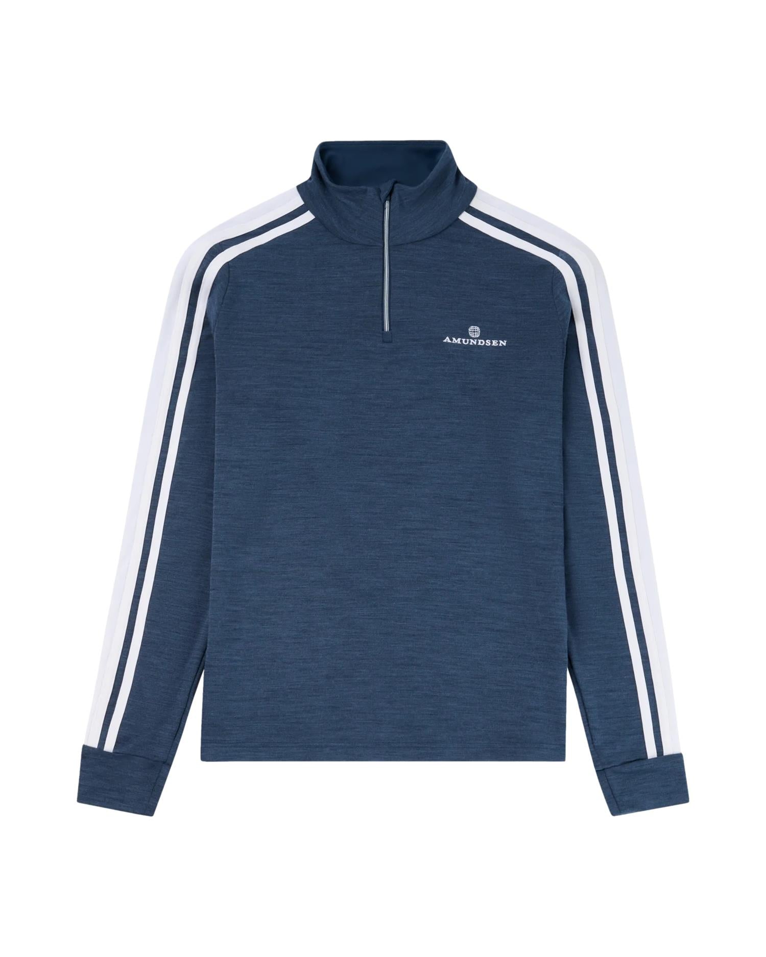 Amundsen 5Mila Half-Zip Lines Womens Genser Marine