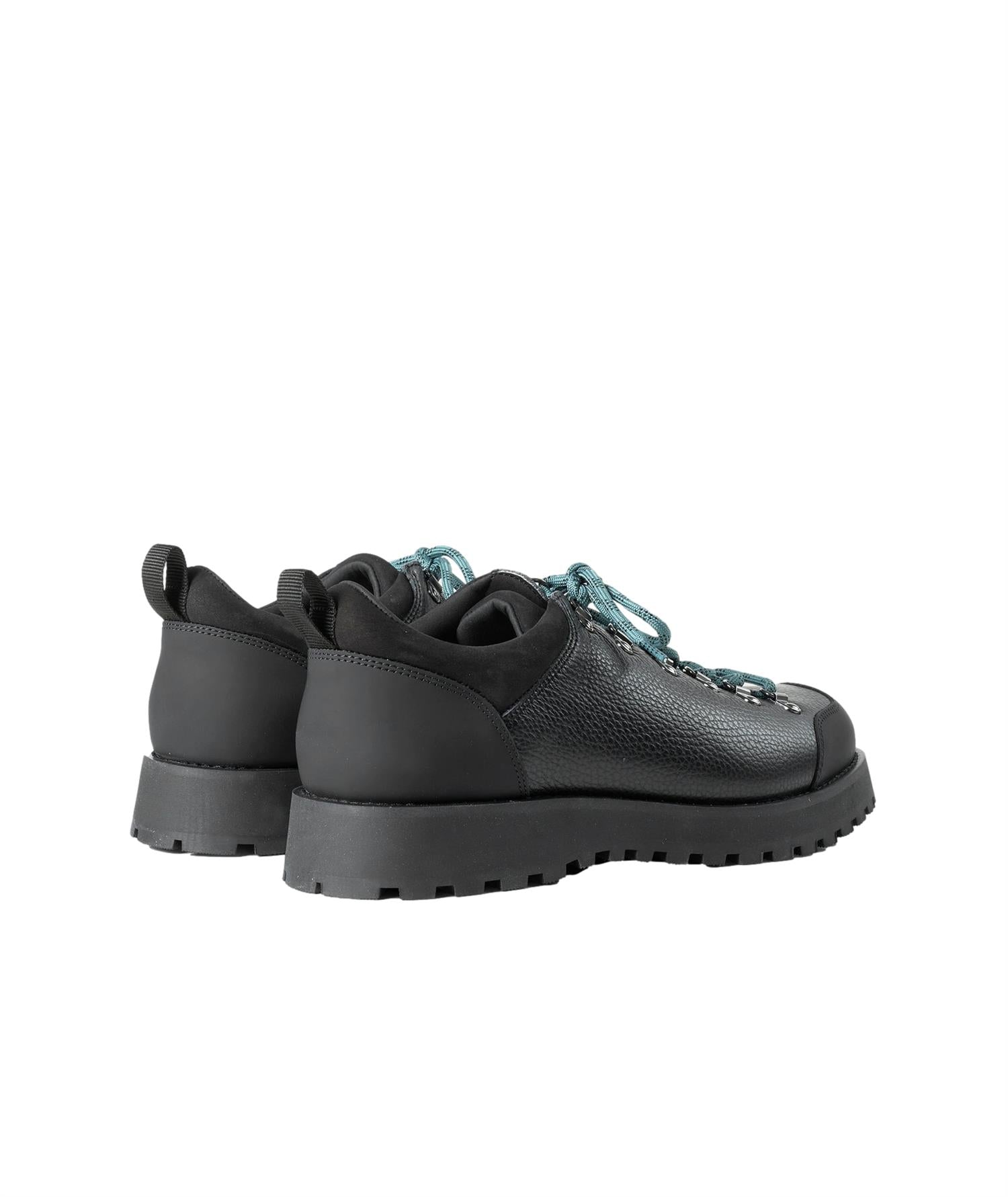 Garment Project Dune Low Black Tumbled Leather Sko Sort