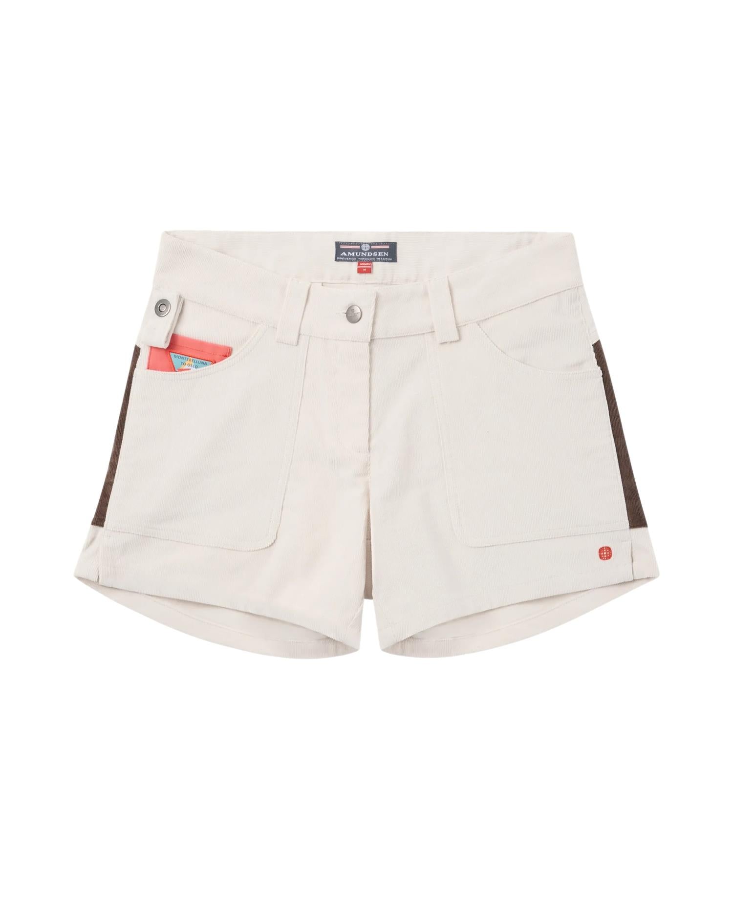 Amundsen 5incher Concord Shorts Womens Natural/Cowboy Shorts Off-White - modostore.no