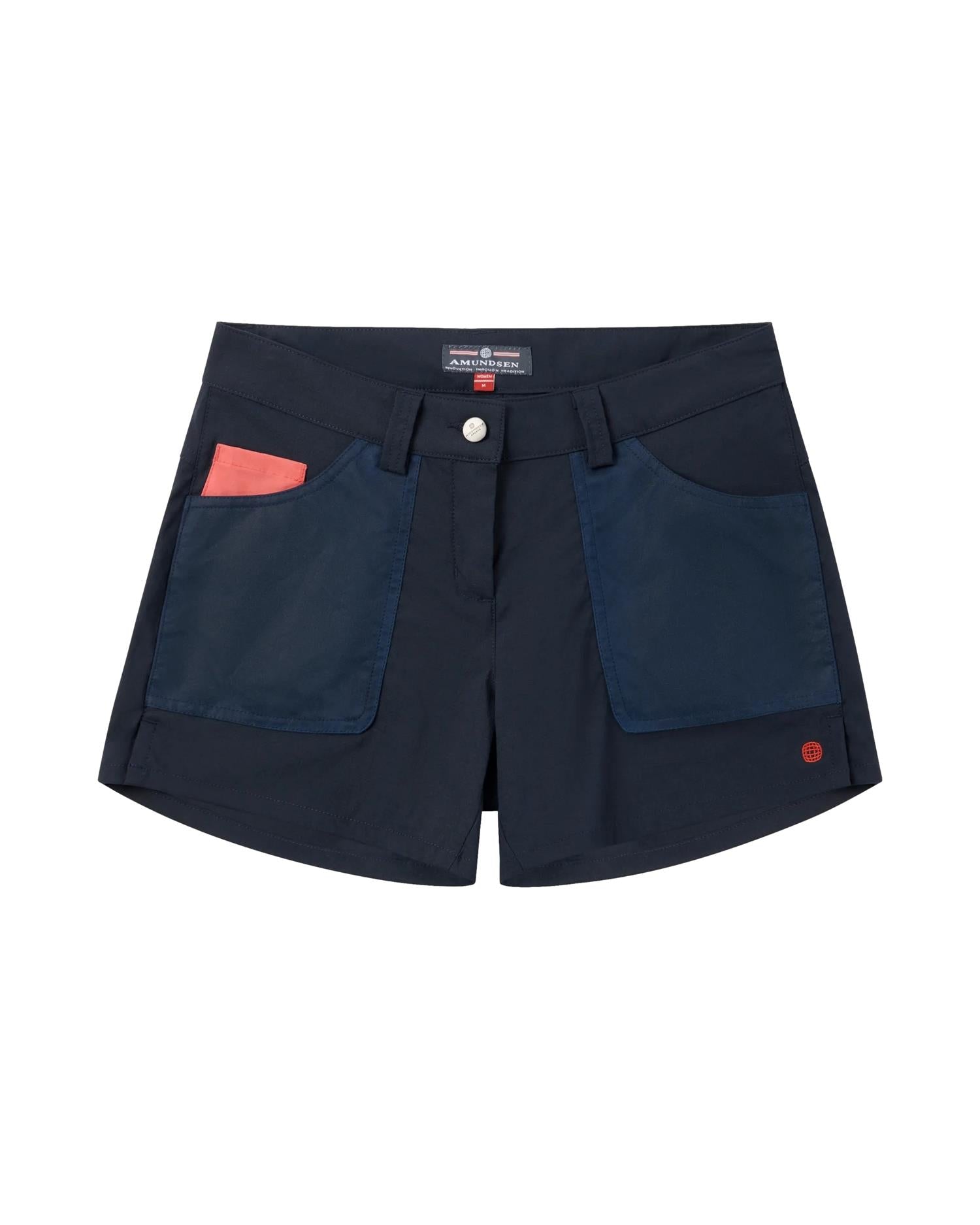 Amundsen 5incher Field Shorts Monochrome Womens Shorts Navy - modostore.no