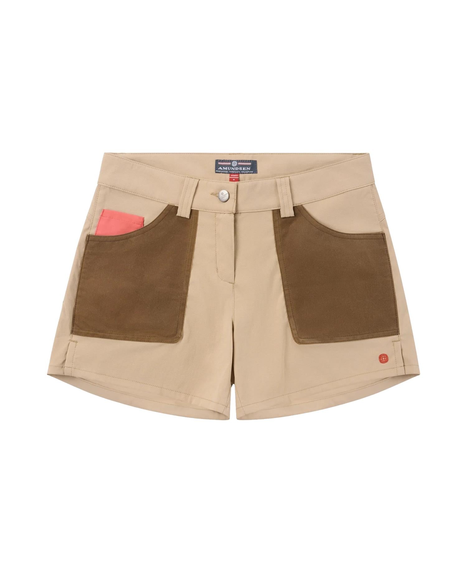 Amundsen 5Incher Field Shorts Womens Shorts Brun/Beige - modostore.no