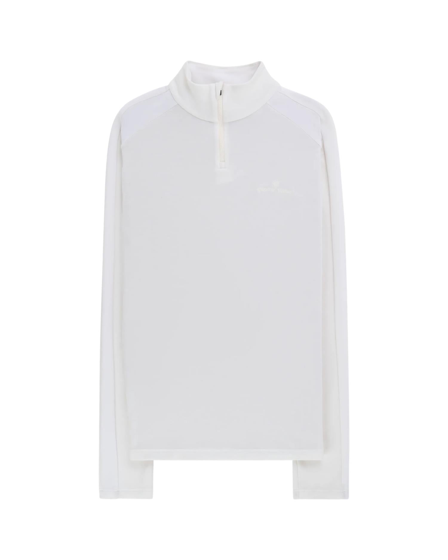 Amundsen 5mila Half Zip Monochrome Mens Genser Hvit - modostore.no