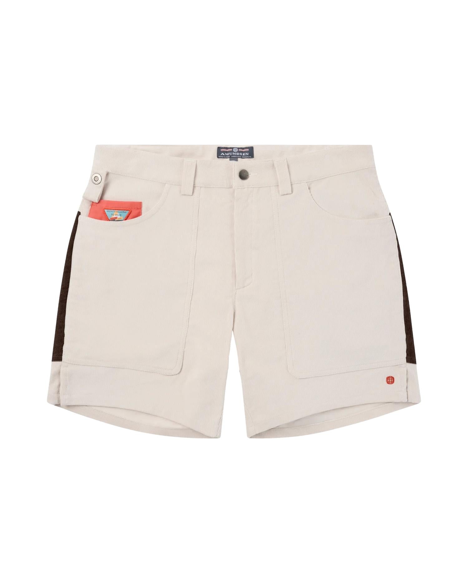 Amundsen 7incher Concord Shorts Mens Shorts Hvit Og Brun - modostore.no