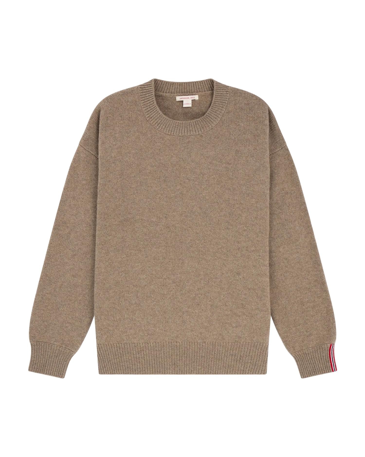 Amundsen Amundsen Lodge Sweater Womens Genser Lysebrun - modostore.no