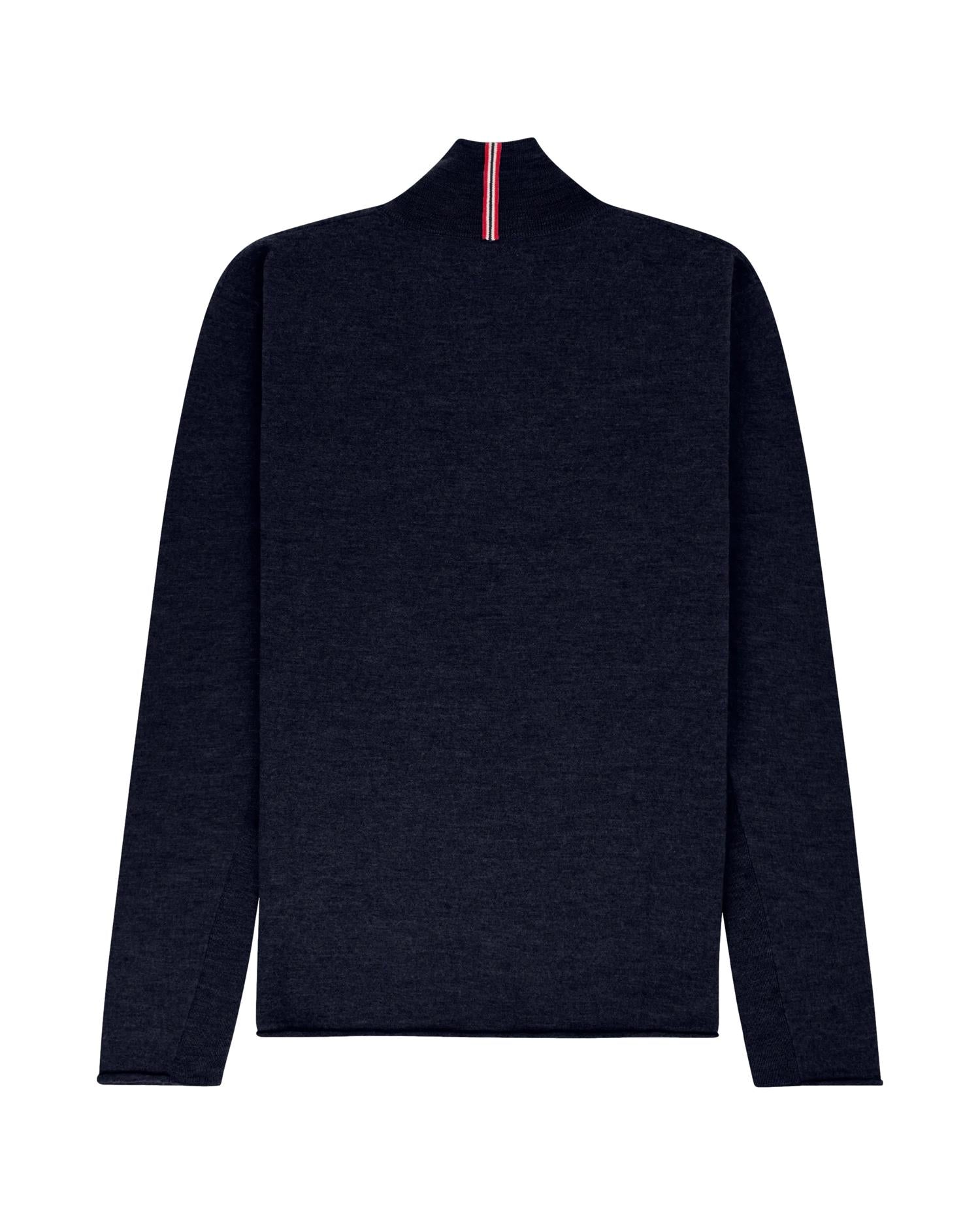 Amundsen Boiled Half Zip Mens Genser Navy - modostore.no