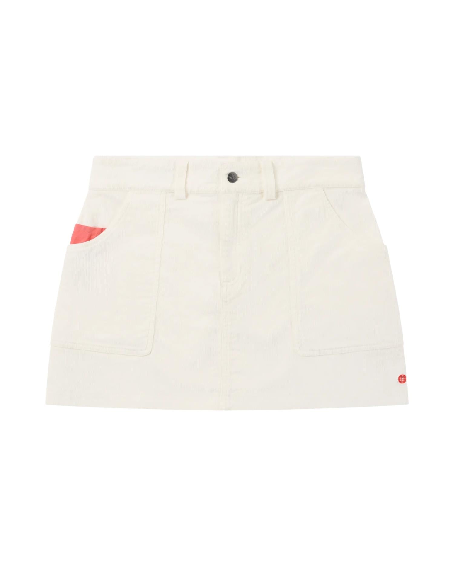 Amundsen Concord G.Dyed Skirt Womens Skjørt Hvit - modostore.no