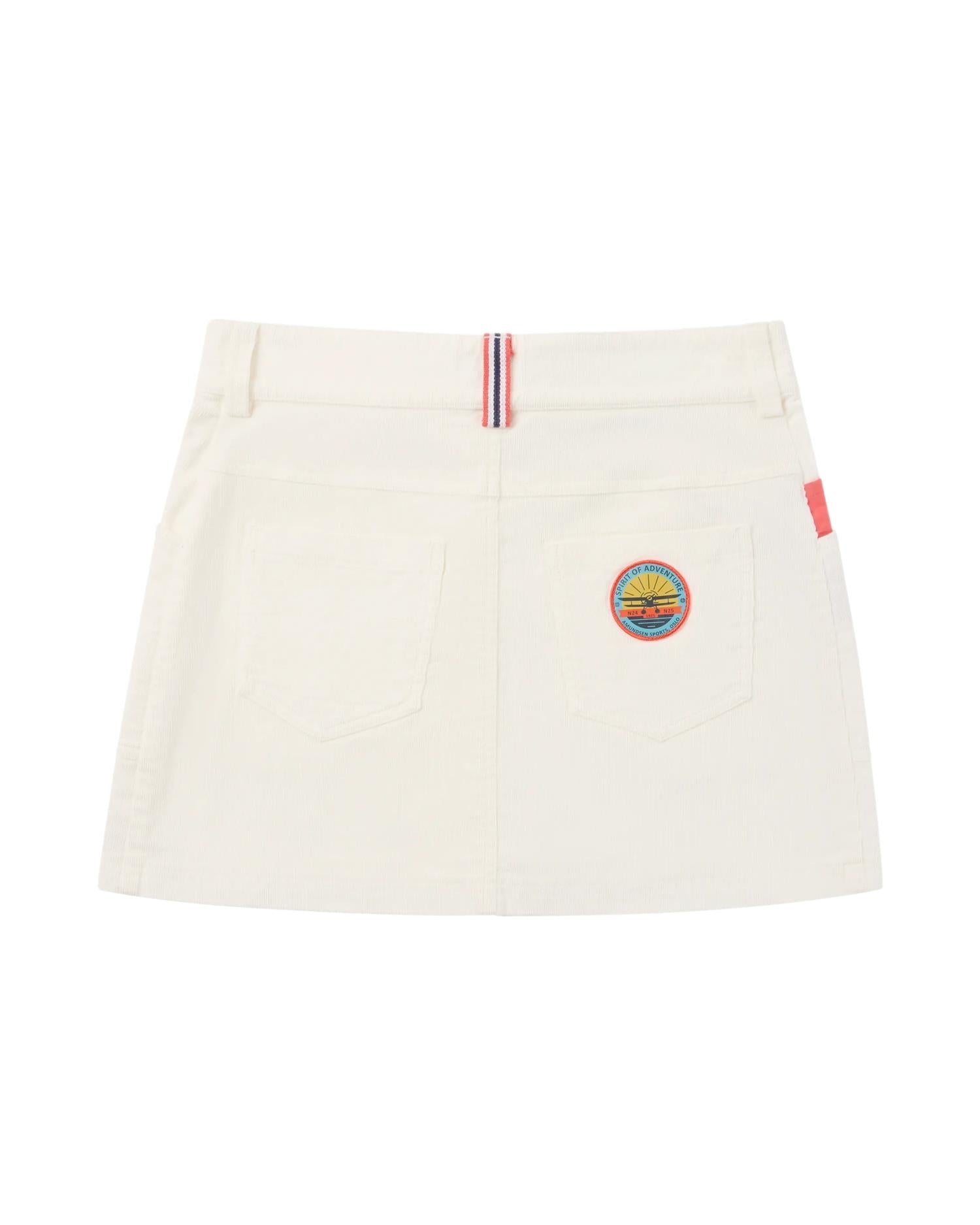 Amundsen Concord G.Dyed Skirt Womens Skjørt Hvit - modostore.no