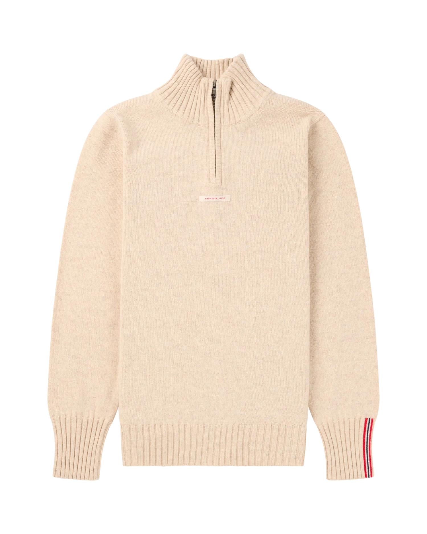 Amundsen Deck Half Zip Womens Genser Sand - modostore.no