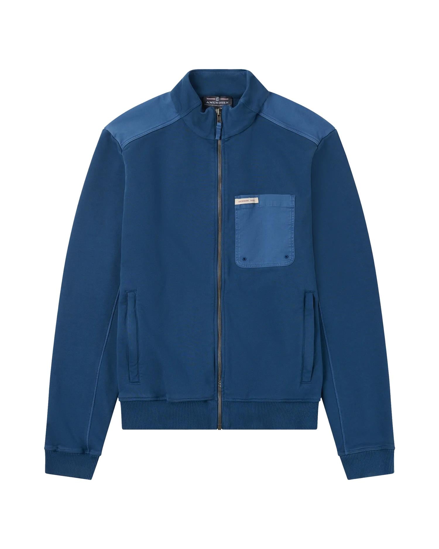 Amundsen Ditch-Hiker Track Jacket Mens Genser Mørkeblå - modostore.no