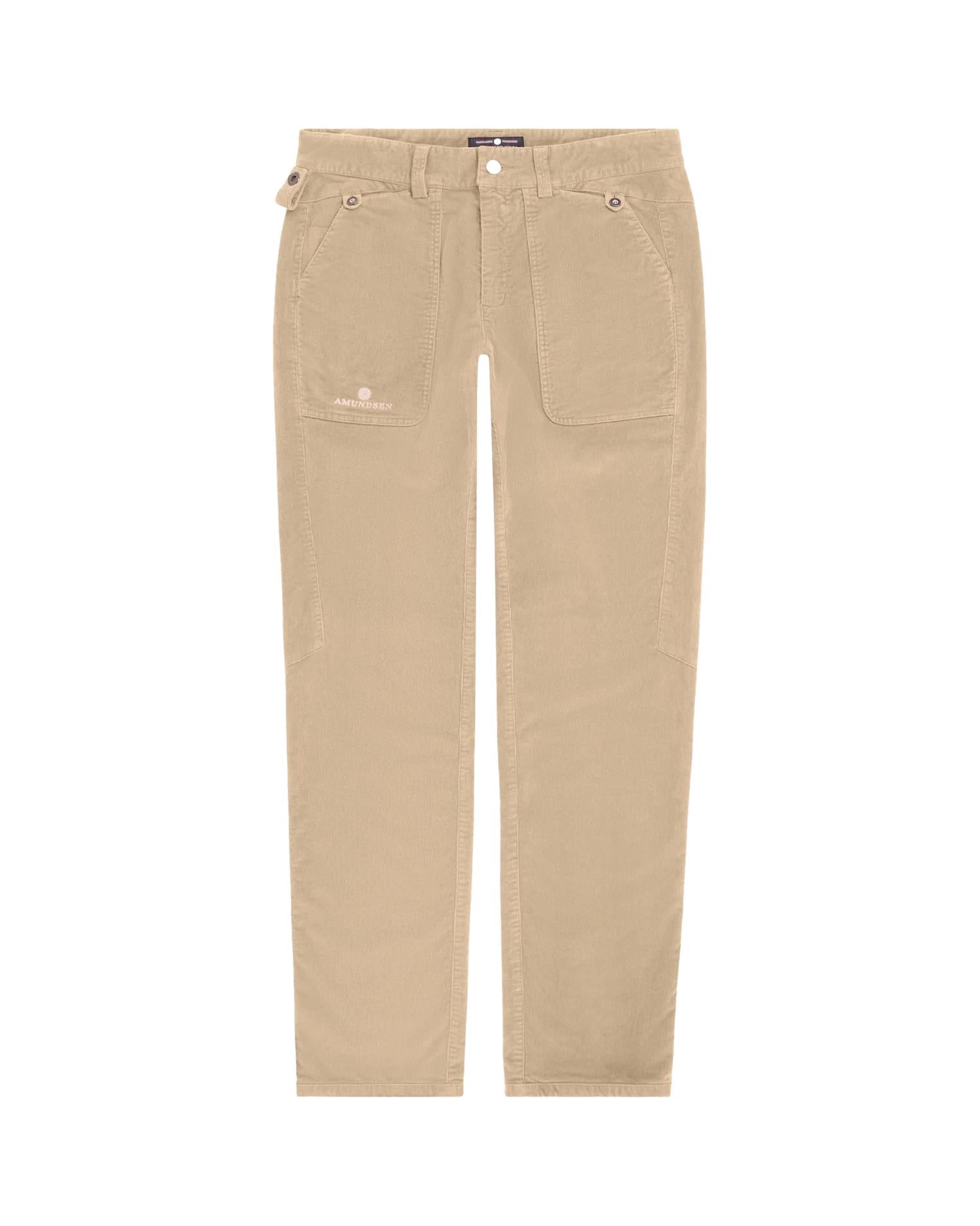Amundsen Fjordcord Slacks 16 Wale Mens Bukse Beige - modostore.no