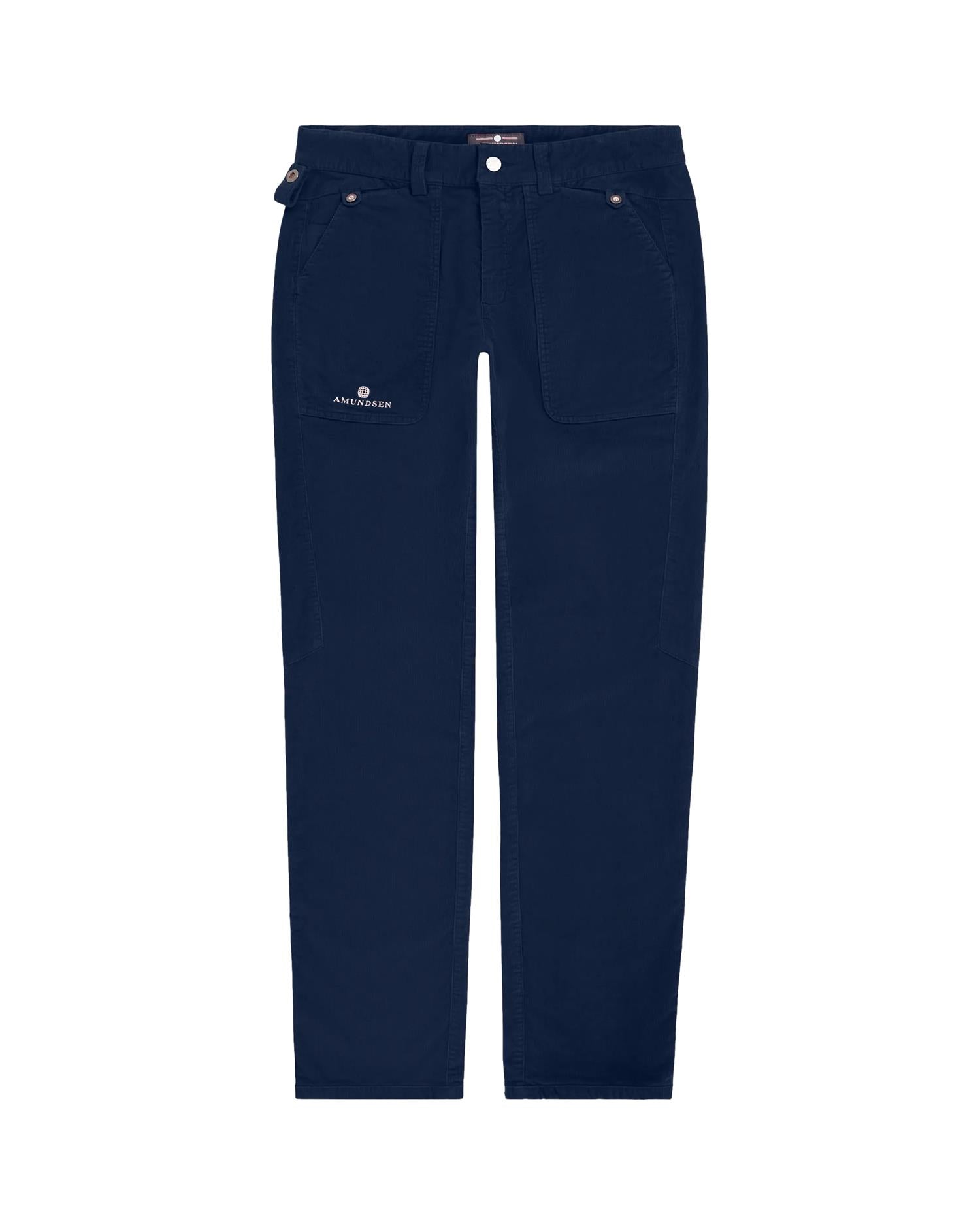Amundsen Fjordcord Slacks 16 Wale Mens Bukse Navy - modostore.no