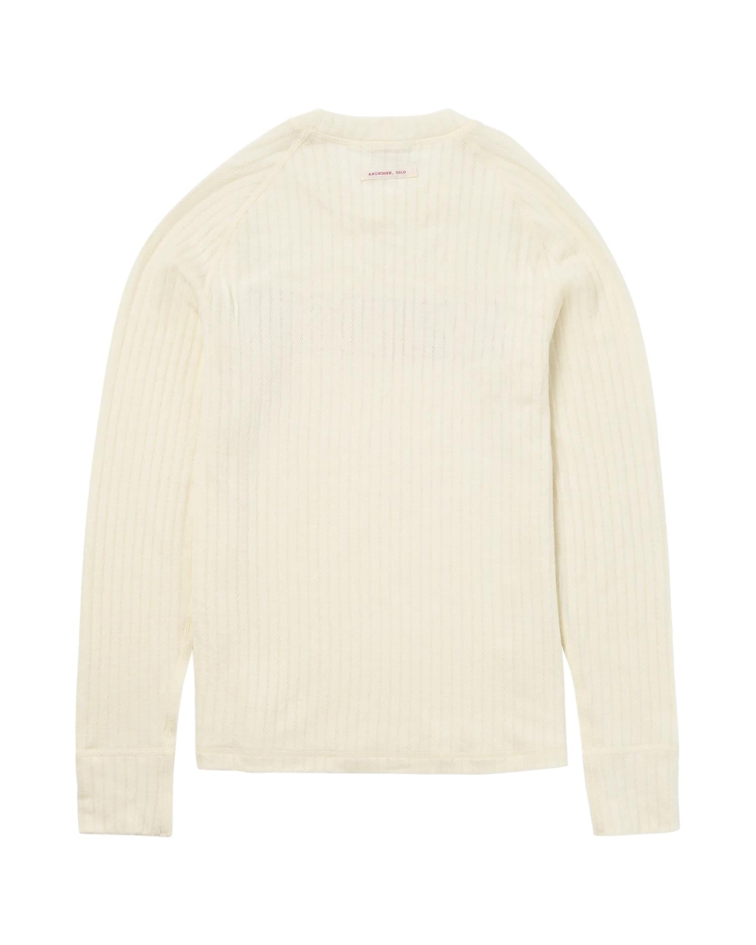 Amundsen Hero's Hide Crew Neck Womens Ullundertøy Off-White - modostore.no