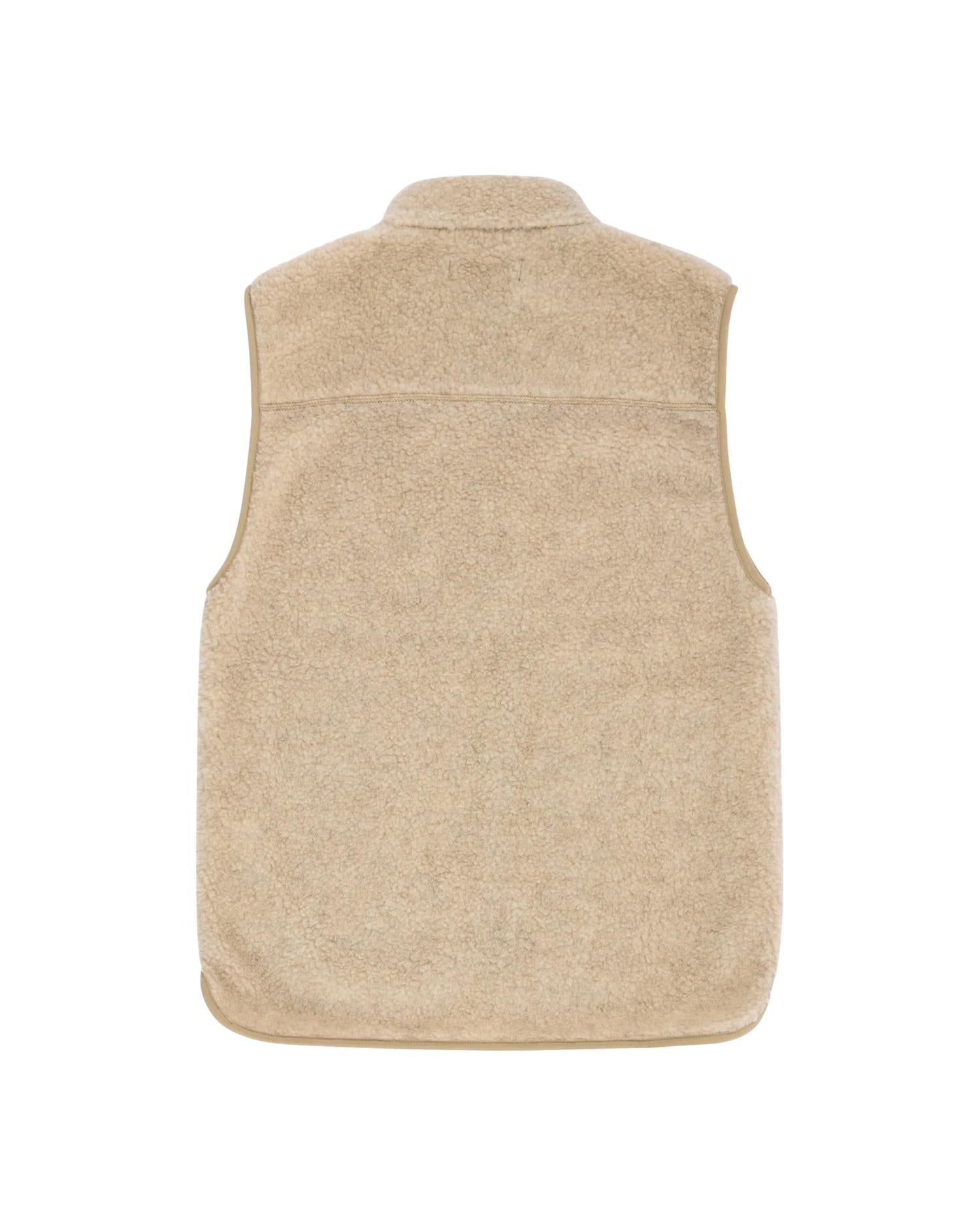 Amundsen Heroes Wool Fleece Vest Womens Vest Beige - modostore.no