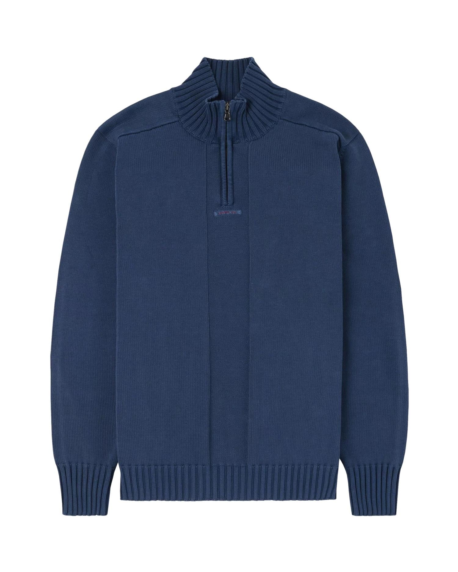 Amundsen Lascar Half Zip Mens Genser Blå - modostore.no