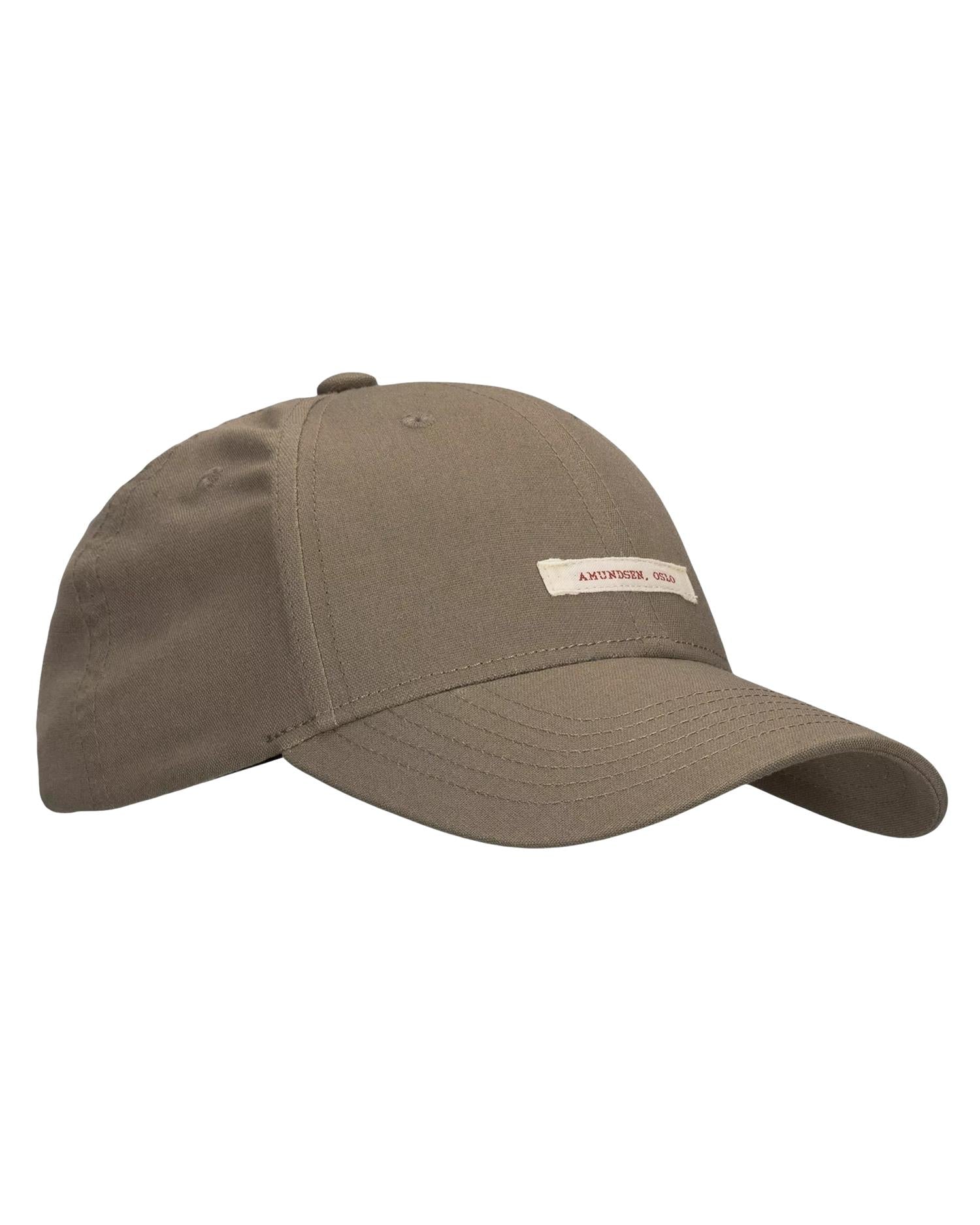 Amundsen Linen Patch Cap Caps Grønn - modostore.no