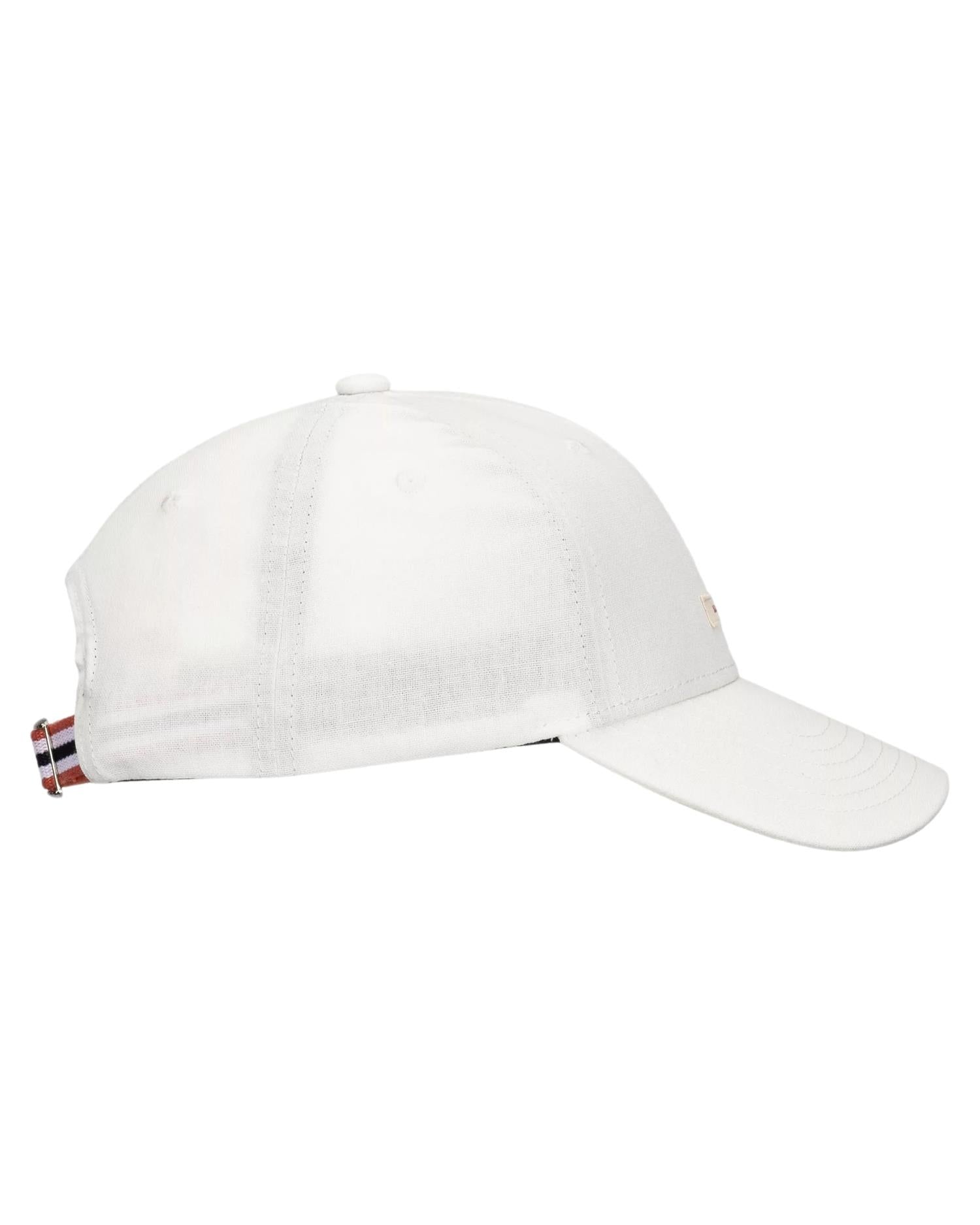 Amundsen Linen Patch Cap Caps Hvit - modostore.no