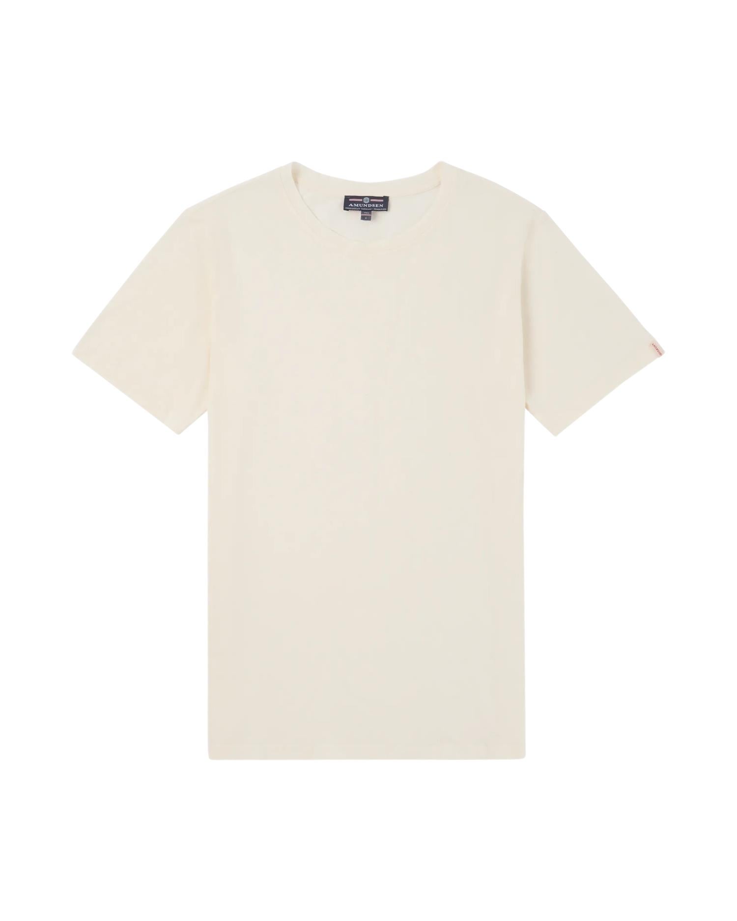 Amundsen Linen Tee Mens T-shirt Off-White - modostore.no