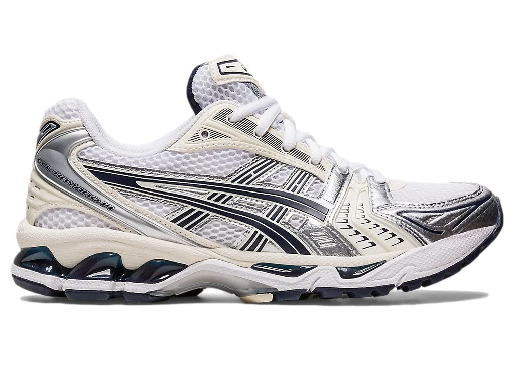 Asics GEL-KAYANO 14 White/Midnight Sko Mørkeblå - modostore.no