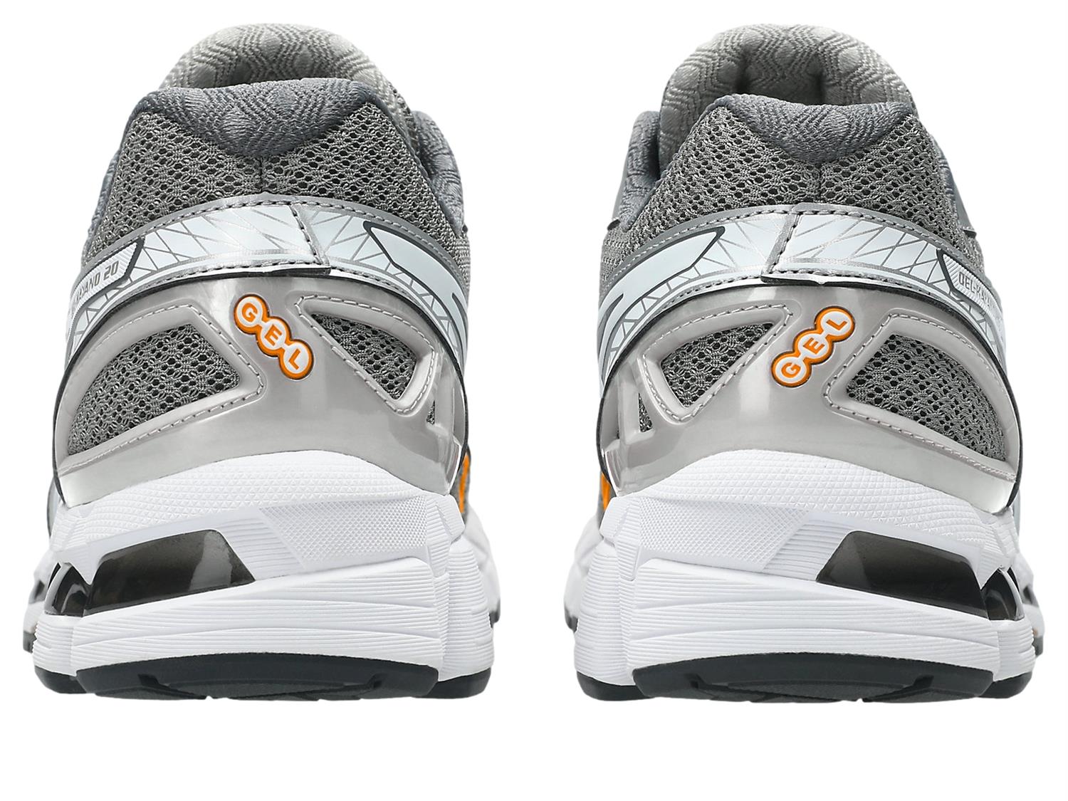 Asics Gel-Kayano 20 Clay Grey/White Sko Grå Og Oransje - modostore.no