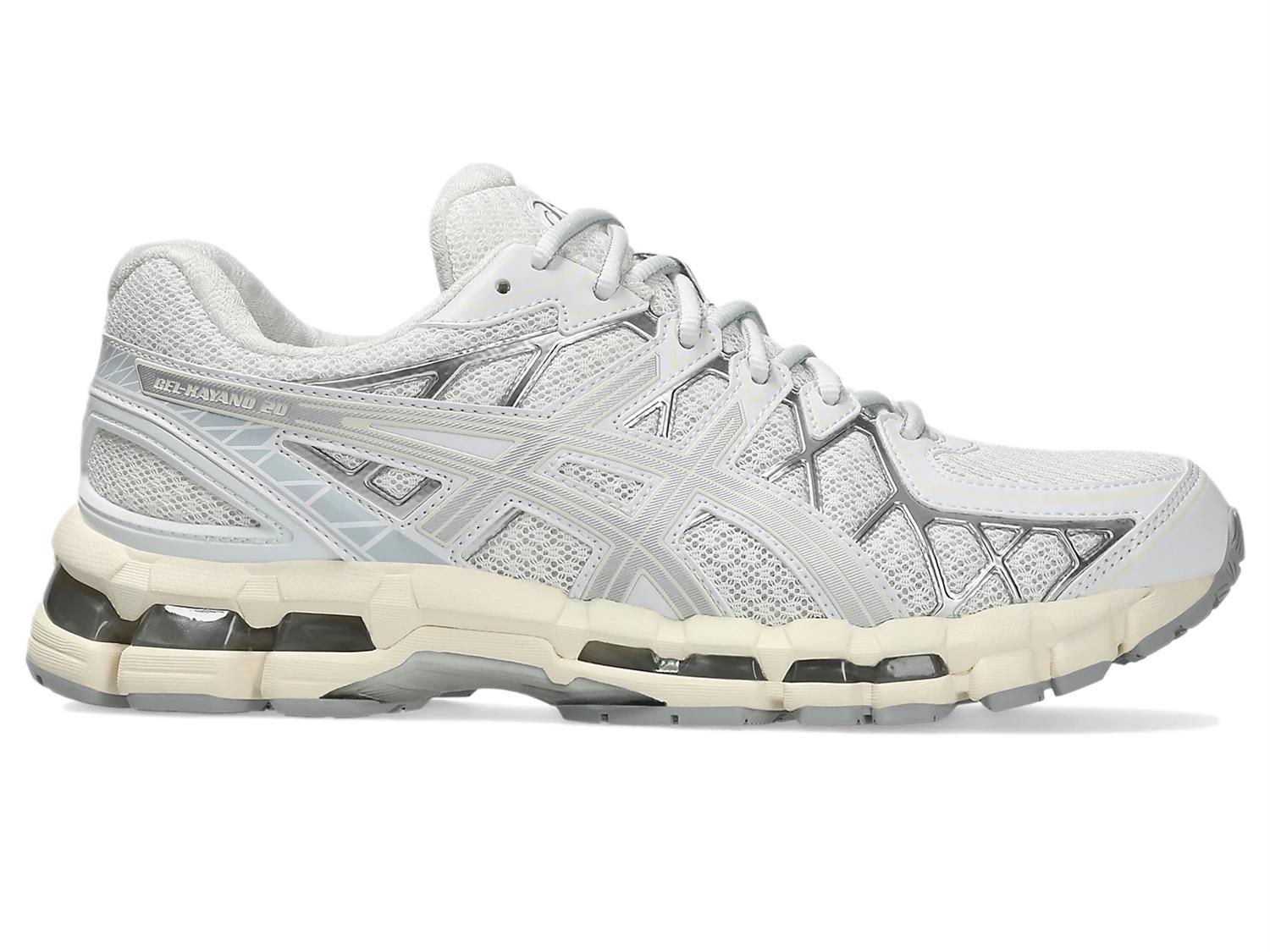 Asics Gel-Kayano 20 White/Pure Silver Sko Hvit Og Sølv - modostore.no