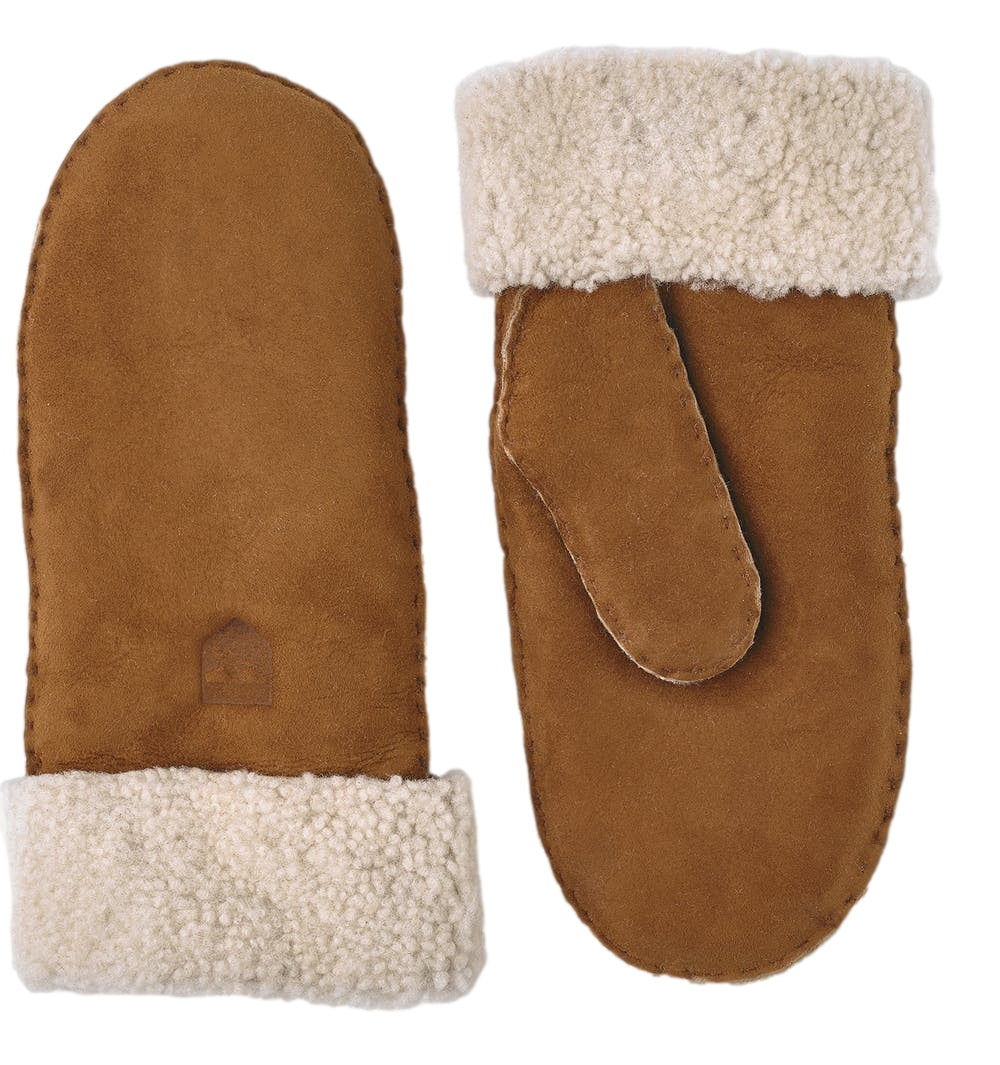 Hestra Sheepskin Mitt Cork Hansker Brun - modostore.no