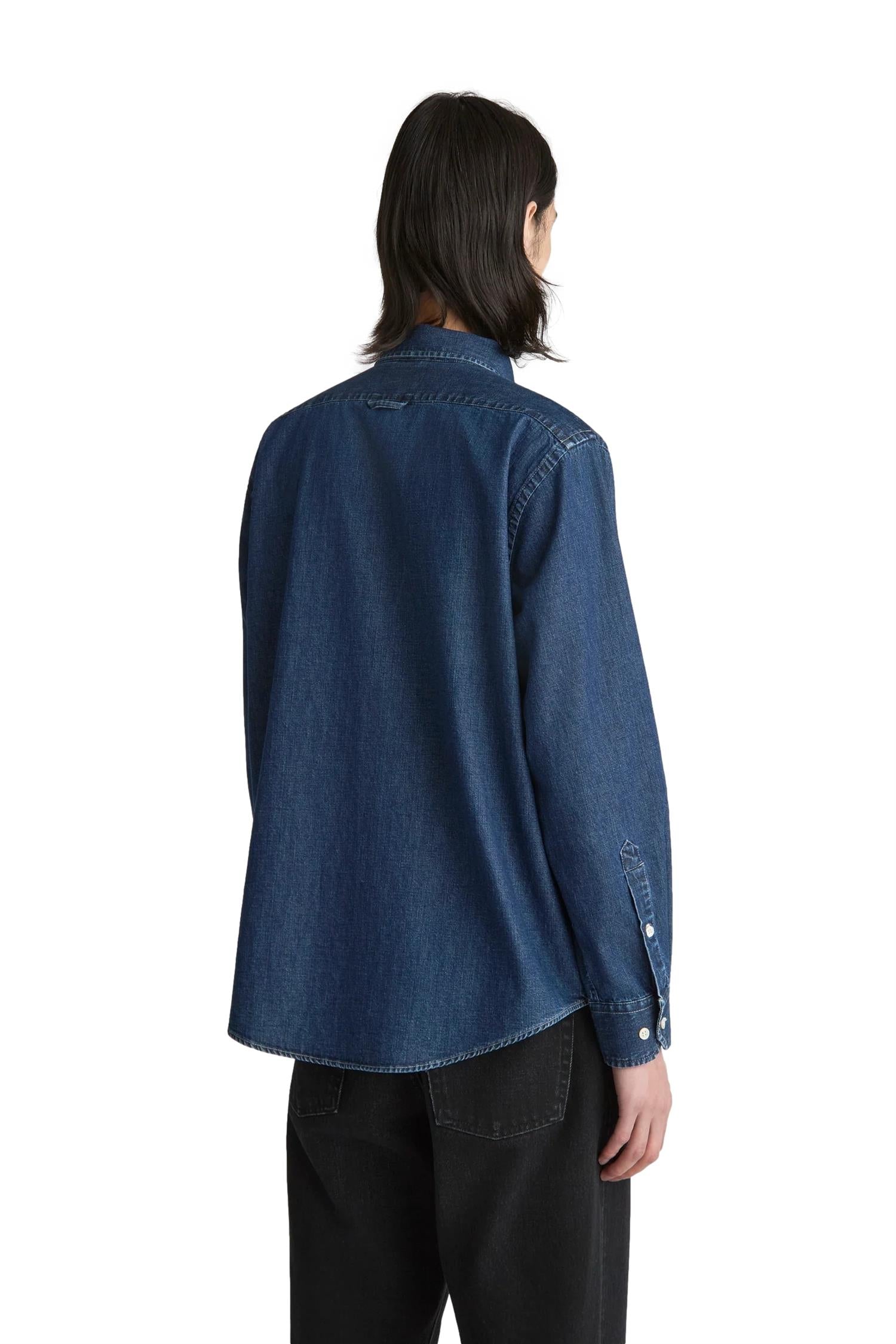 Livid Henrey Japan Indigo Dusk Skjorte Mørkeblå - modostore.no