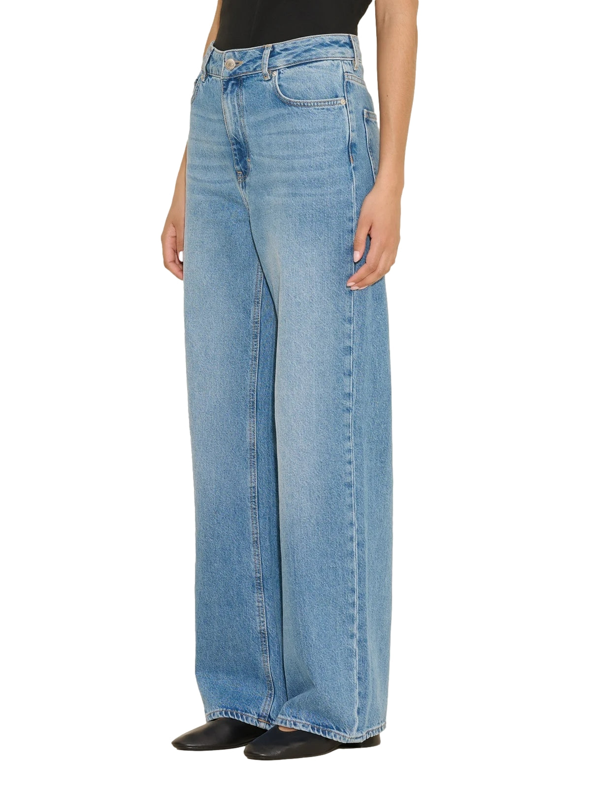 Holzweiler Wide Jeans Jeans Lyseblå - modostore.no