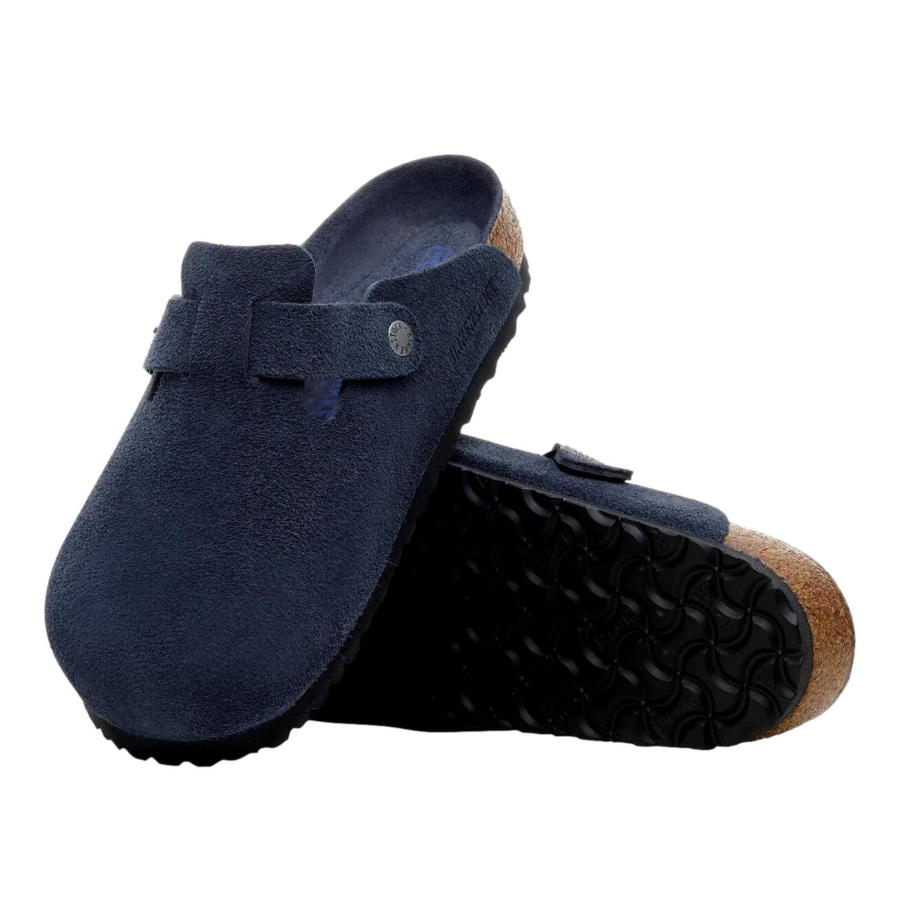Birkenstock Boston SFB joggesko i nubuck skinn i mørkeblå med regulær passform og komfortabel design
