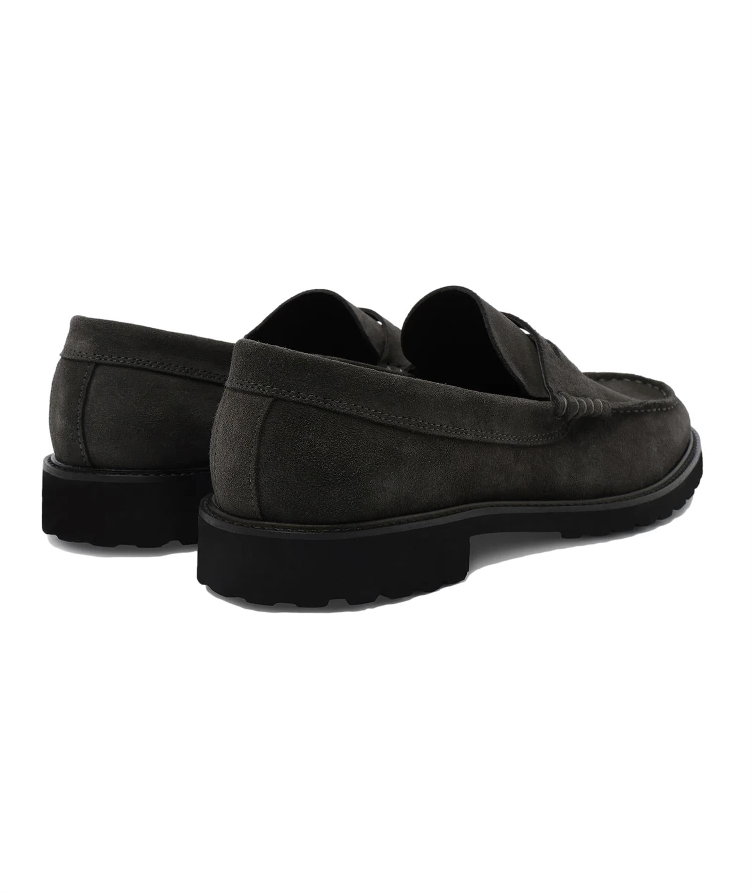 Garment Project Penny Loafer Suede Sko Mørkegrå - modostore.no