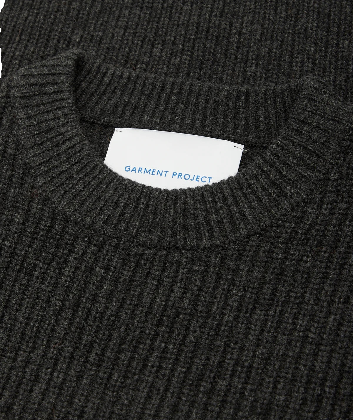 Garment Project Boxy Wool Knit Genser Koksgrå - modostore.no