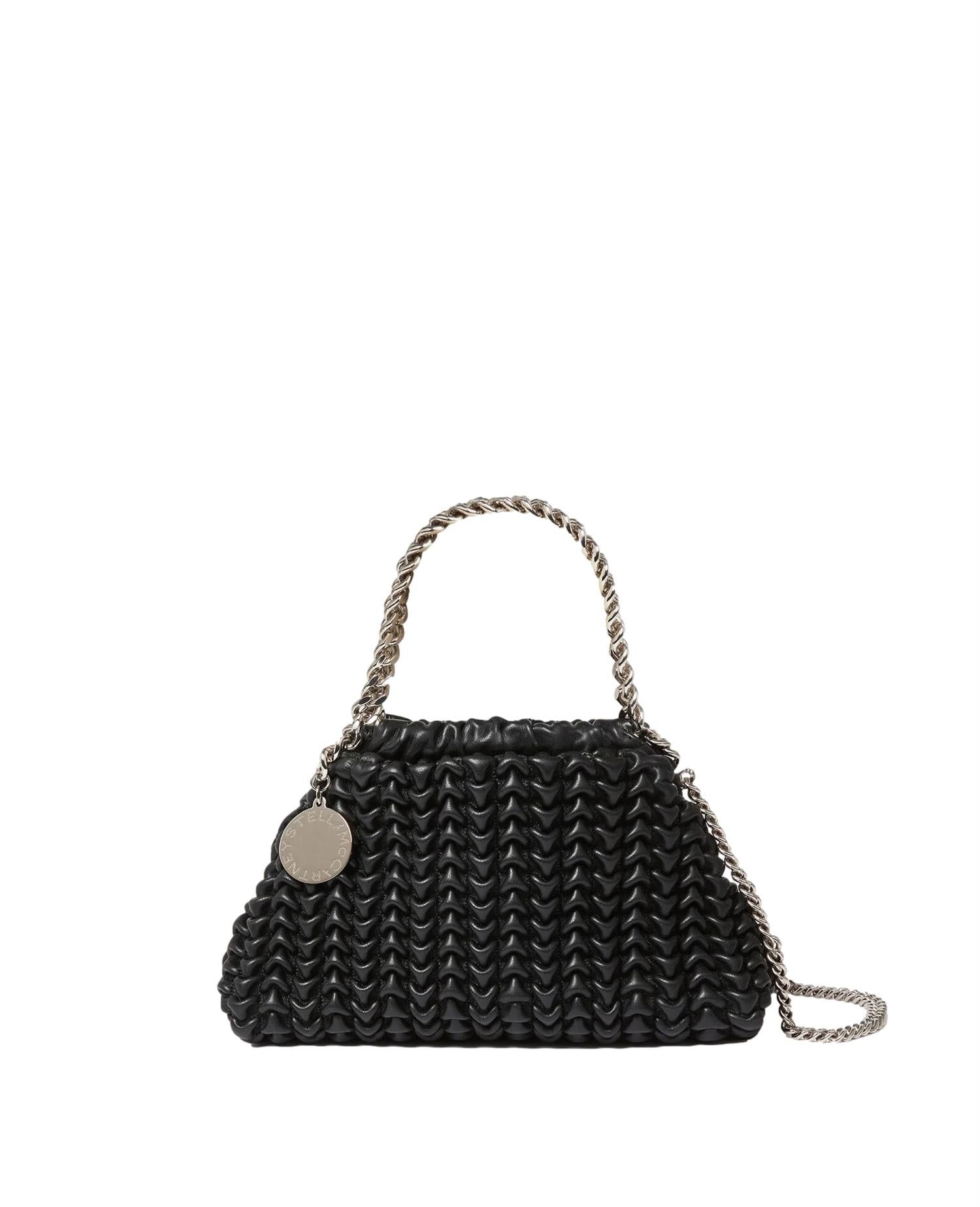 Stella McCartney Falabella Popcorn Drawstring Crossbody Bag Veske Sort - modostore.no